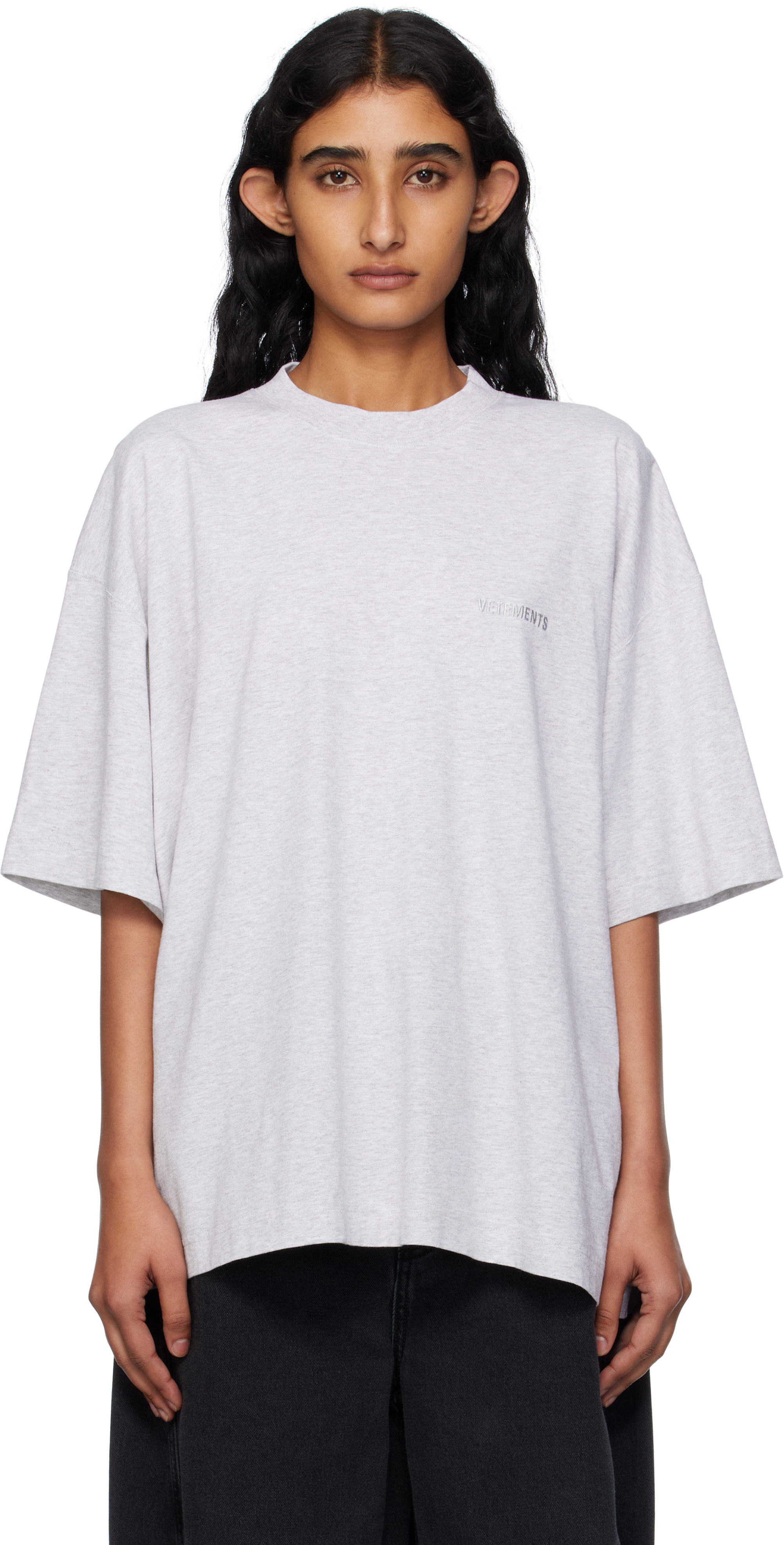Gray Logo Regular T-shirt