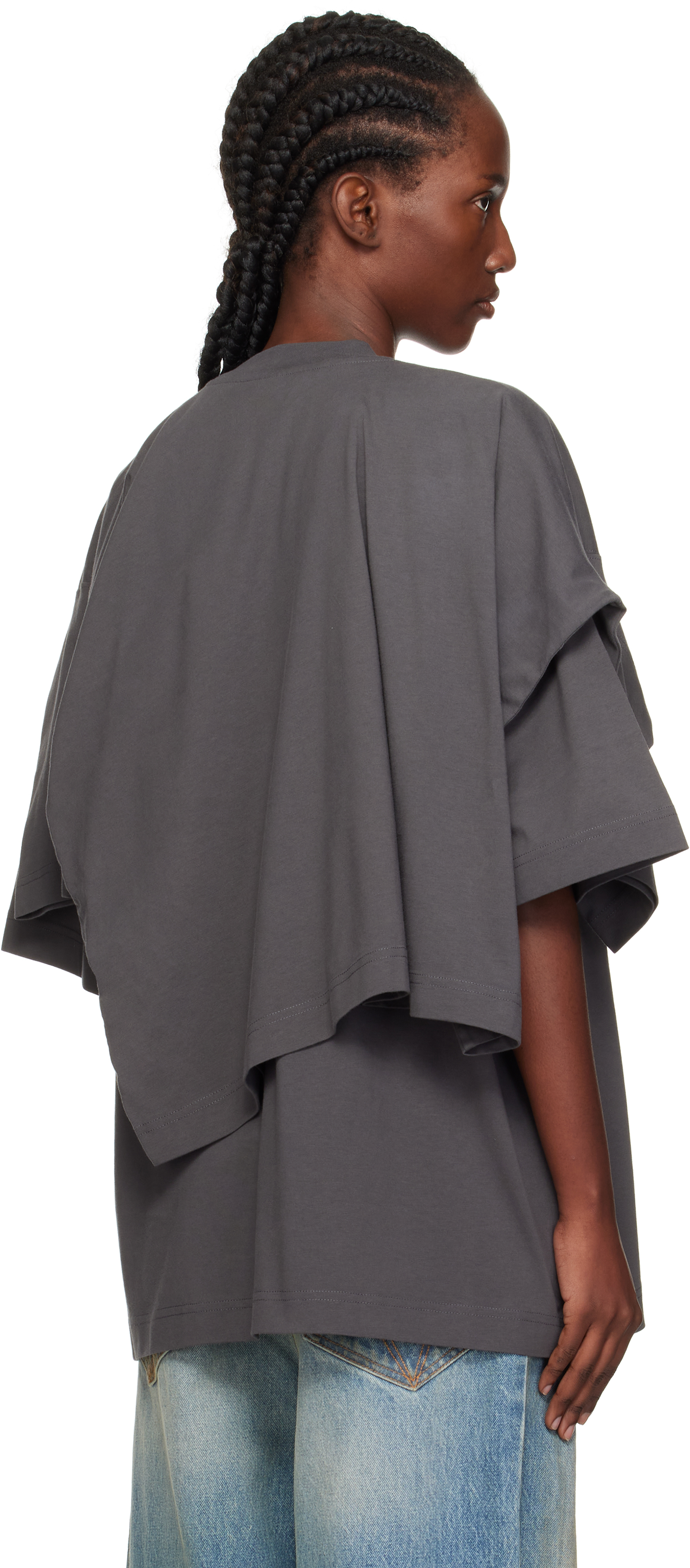 Vetements Double-layer T-shirt In Gray