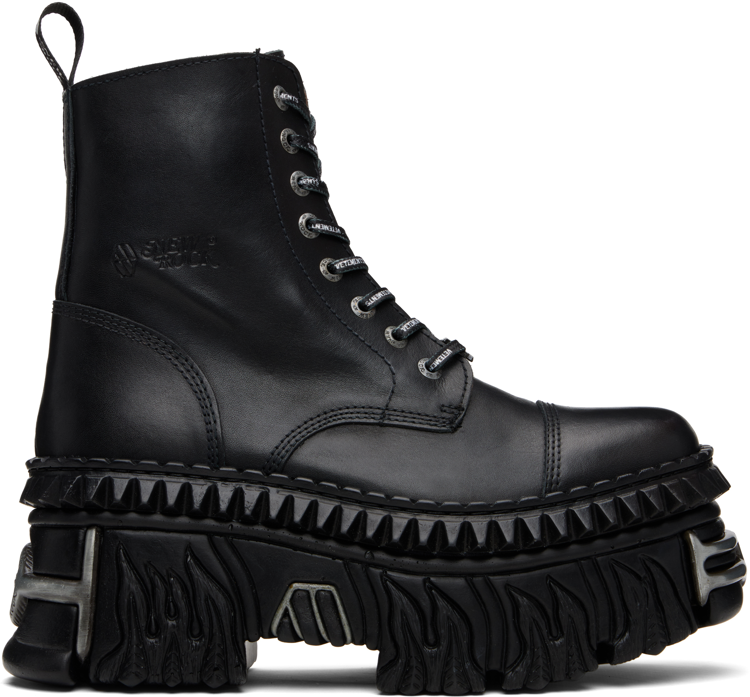 VETEMENTS ヴェトモン ブーツ 黒 EU37(23.5cm位) 2026824A0024 VETEMENTS（ヴェトモン）ブーツ 黒 サイズ:EU37(23.5cm位