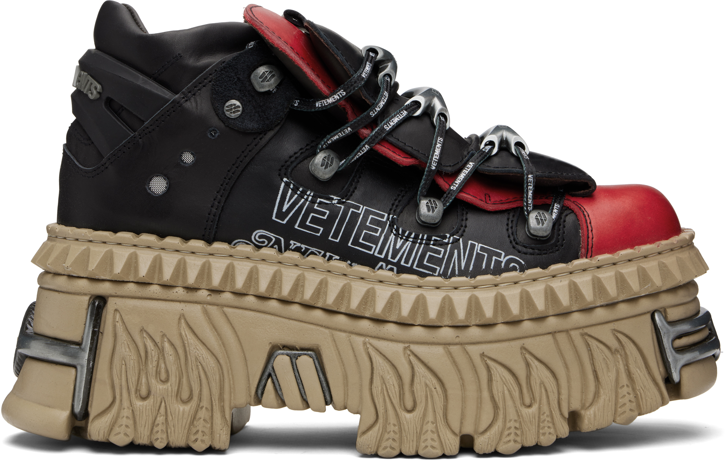 Black New Rock Edition Platform Sneakers