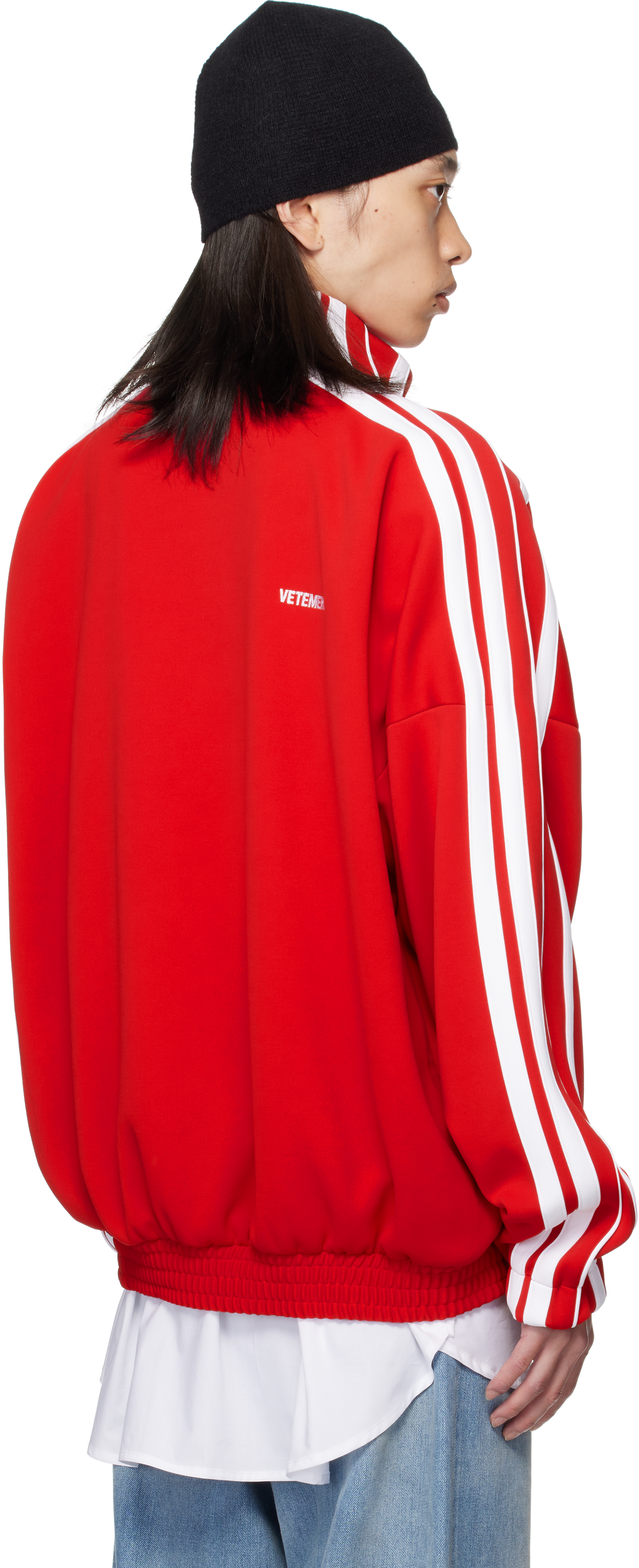 Vetements Red Gym Track Jacket In Red