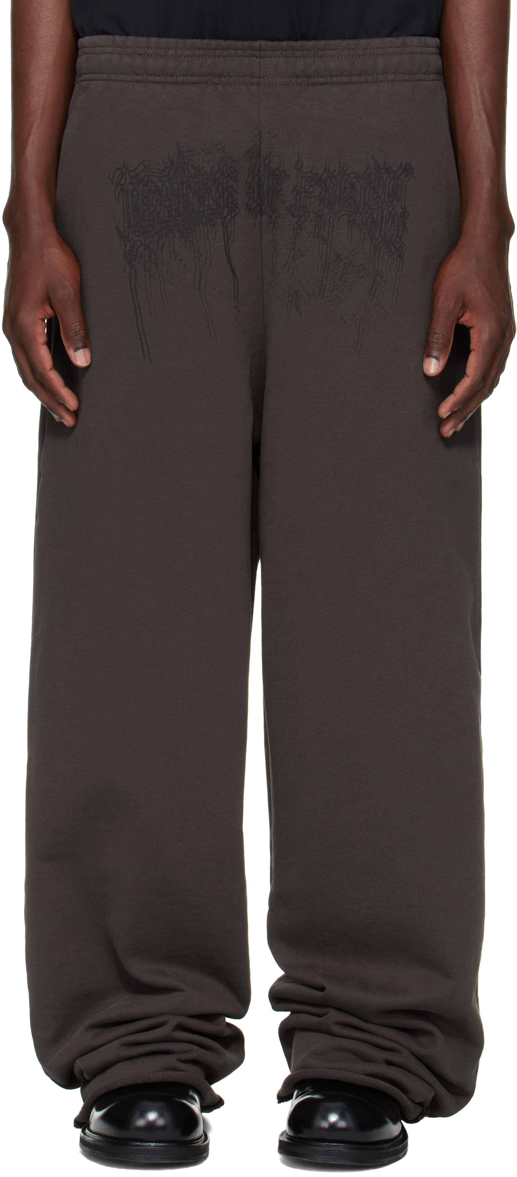 Brown Cradle of Filth Dripping Logo Baggy Sweatpants