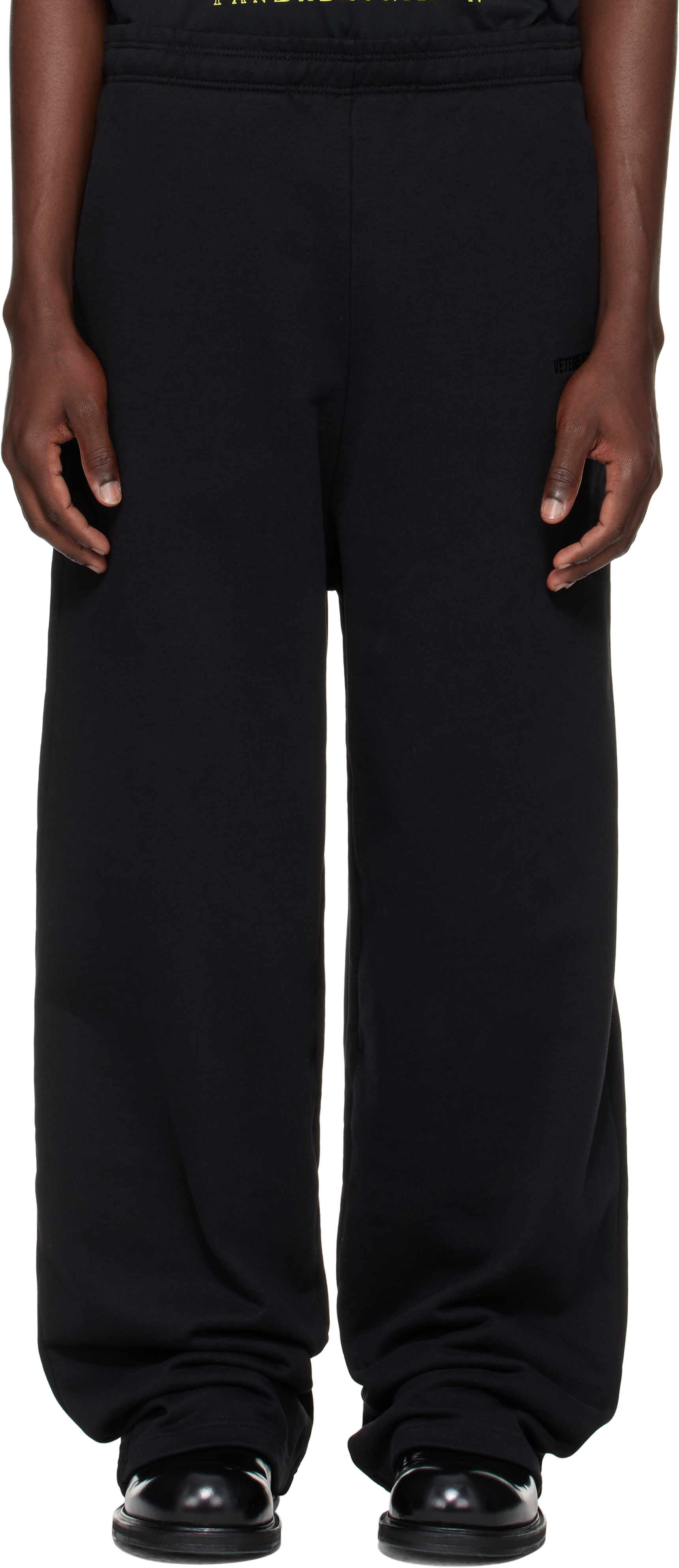 Black Logo Baggy Sweatpants