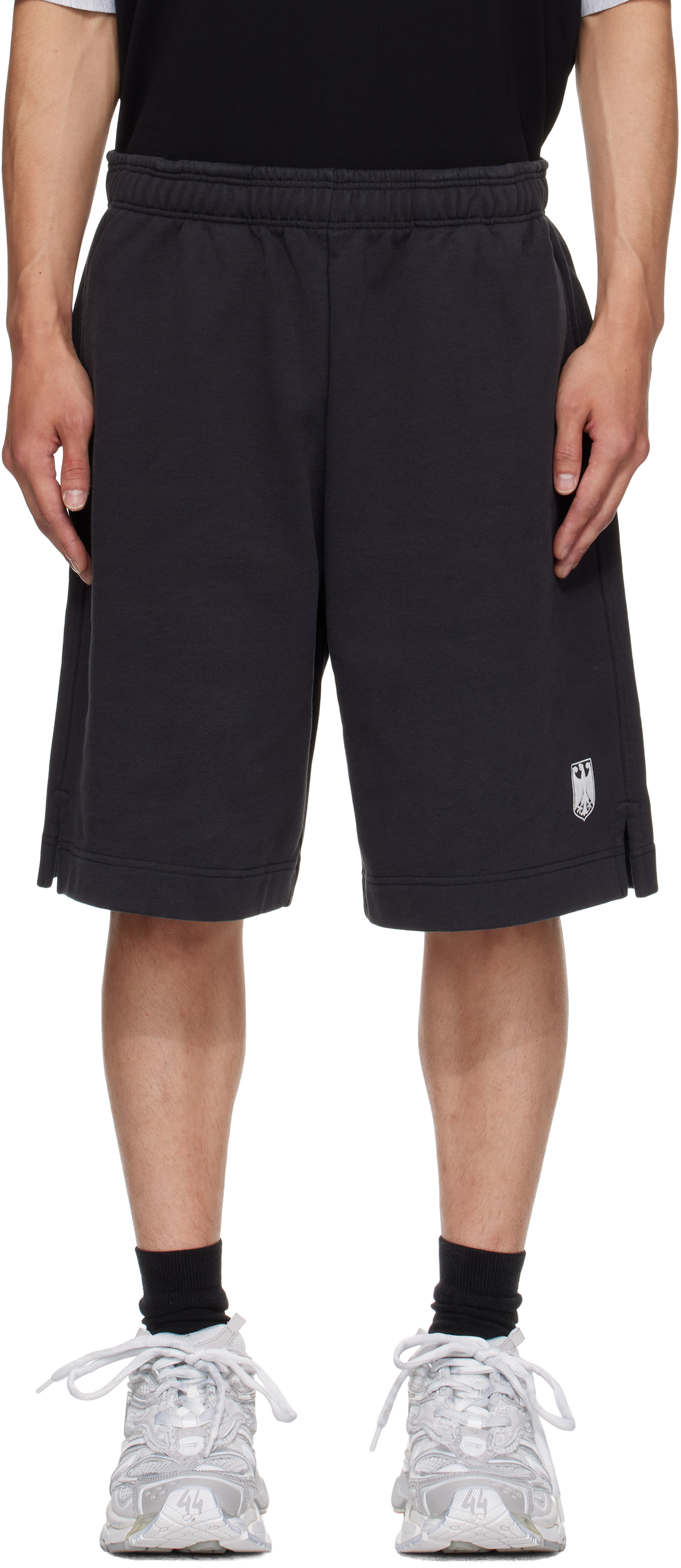 Black Polizei Molton Shorts
