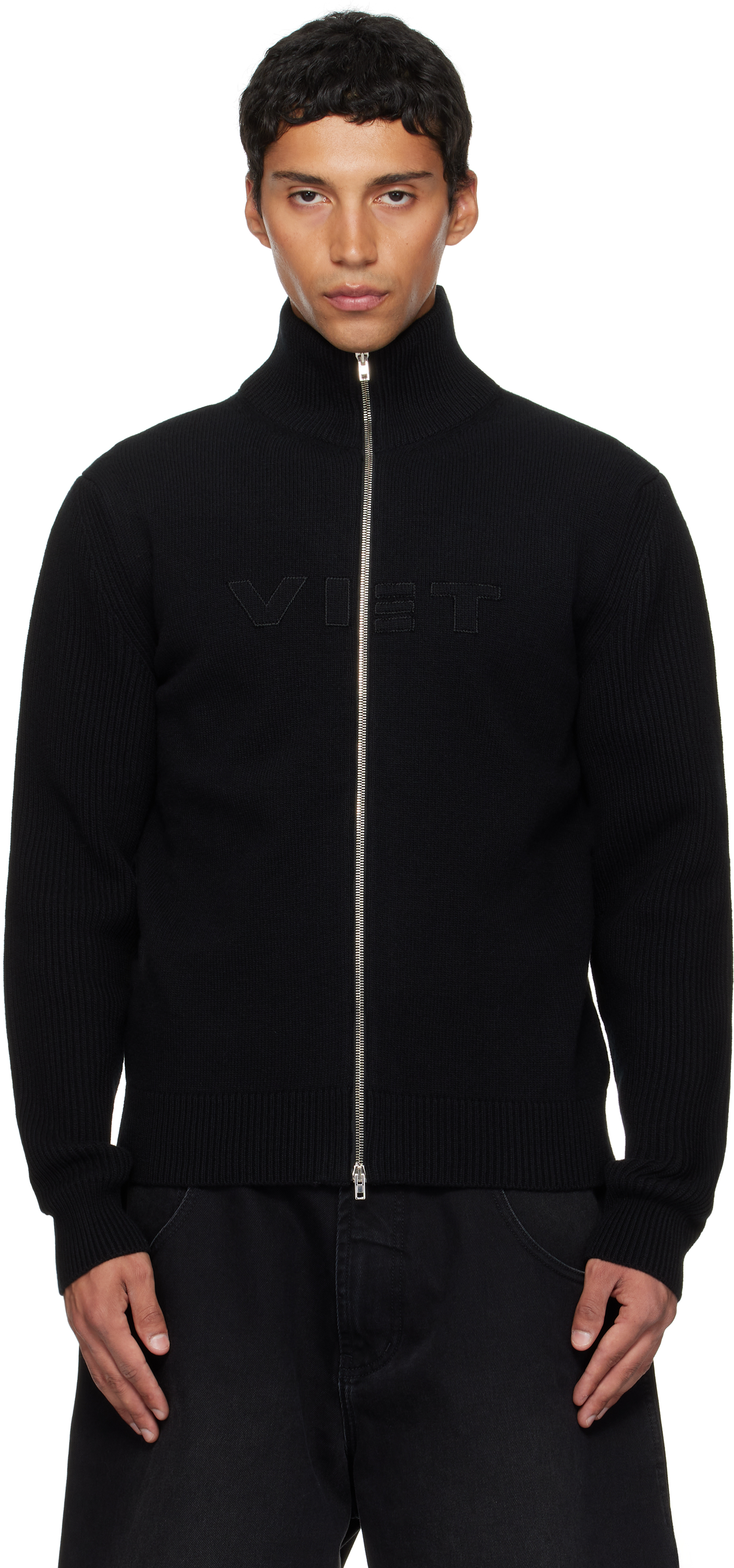Vetements Long-sleeved Sweater In Black
