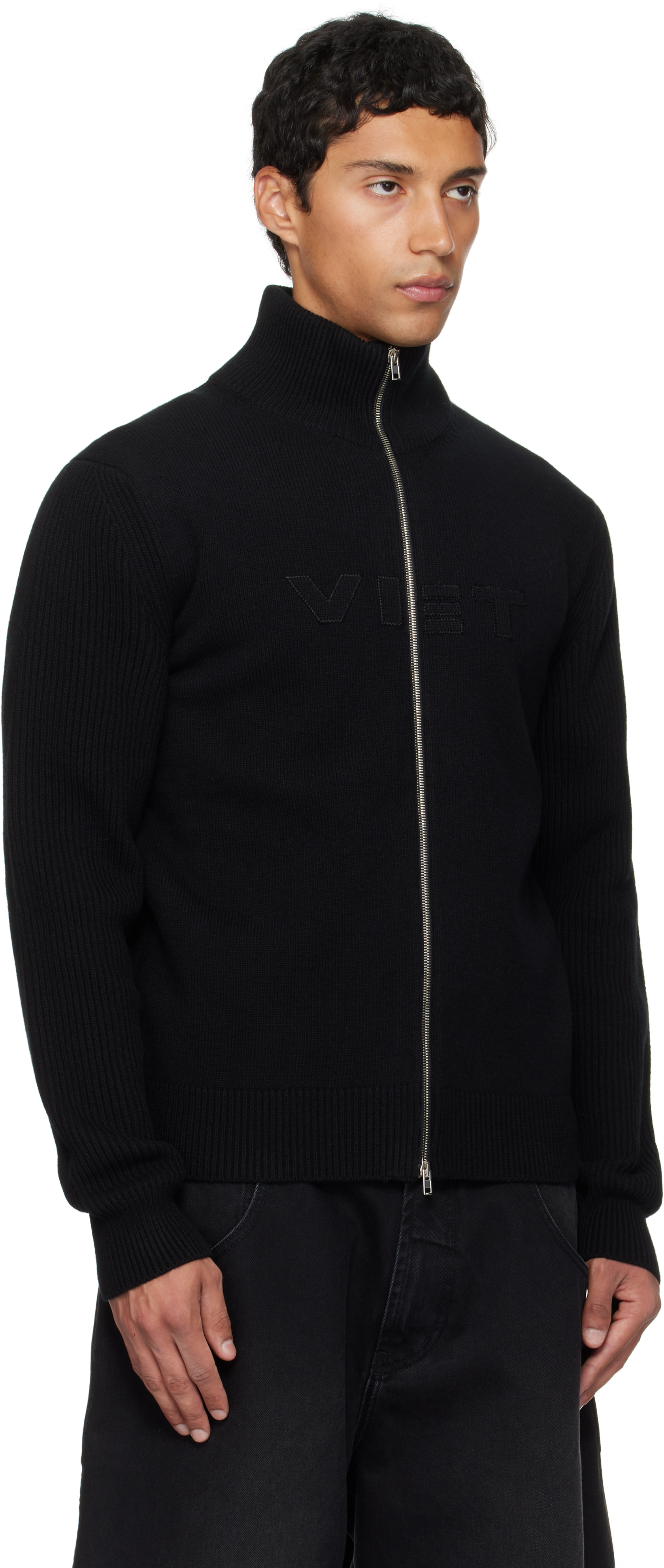 Vetements Long-sleeved Sweater In Black