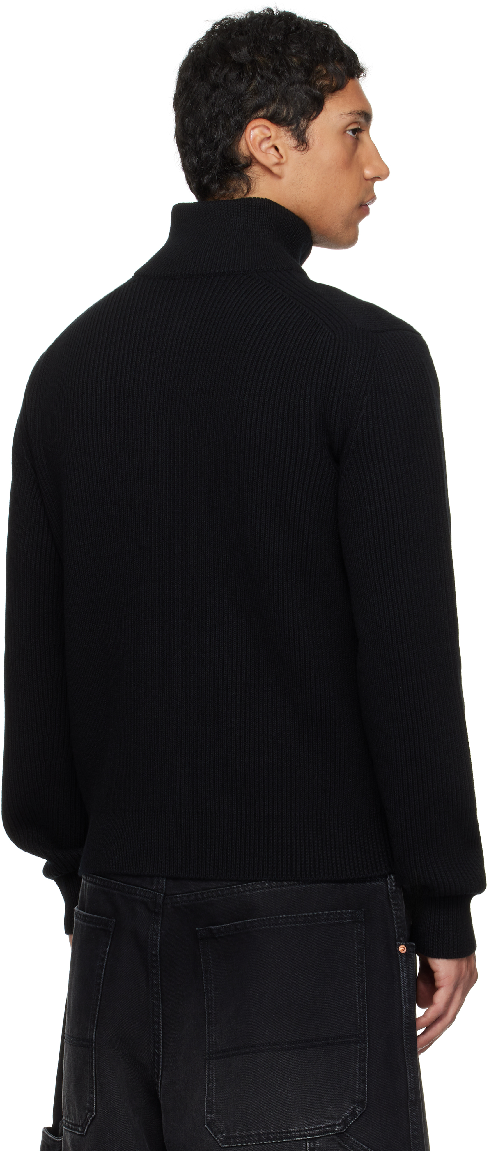 Vetements Long-sleeved Sweater In Black