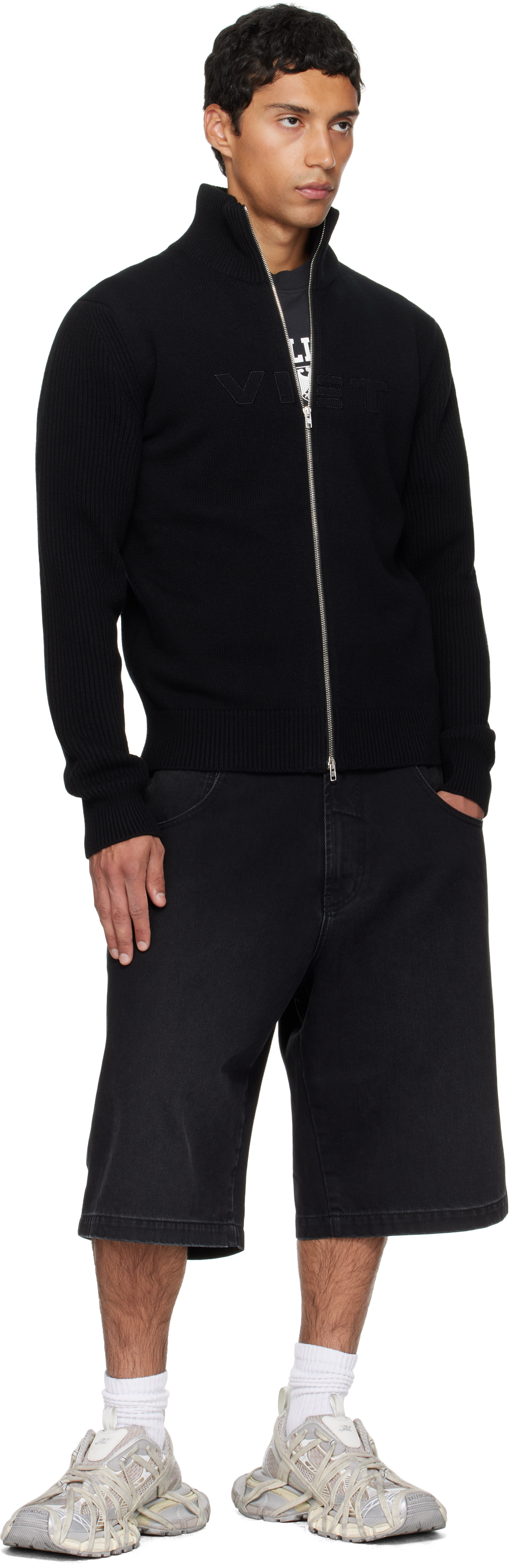 Vetements Long-sleeved Sweater In Black