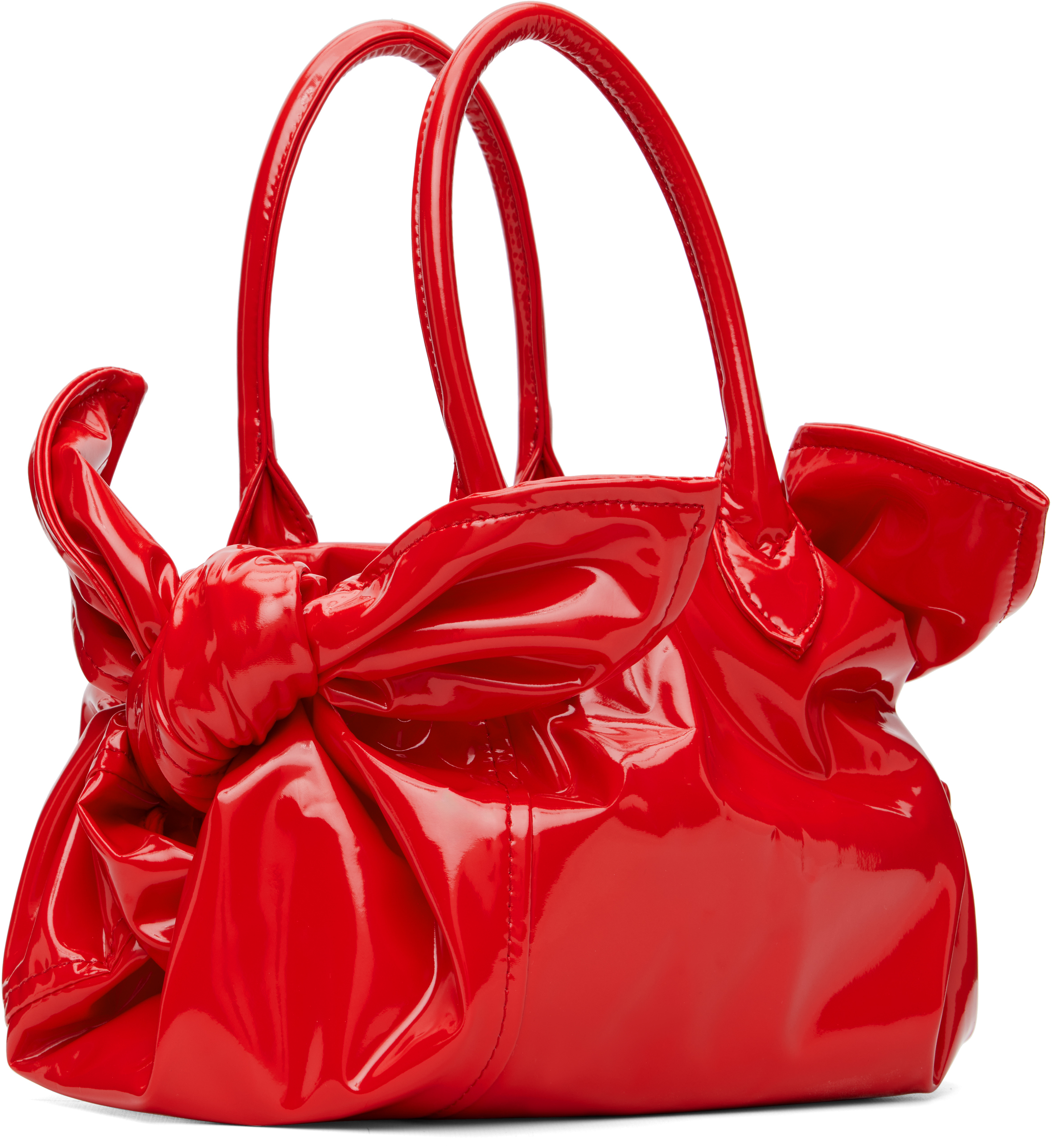 Comme Des Garcons Girl Red Bow Bag In Red