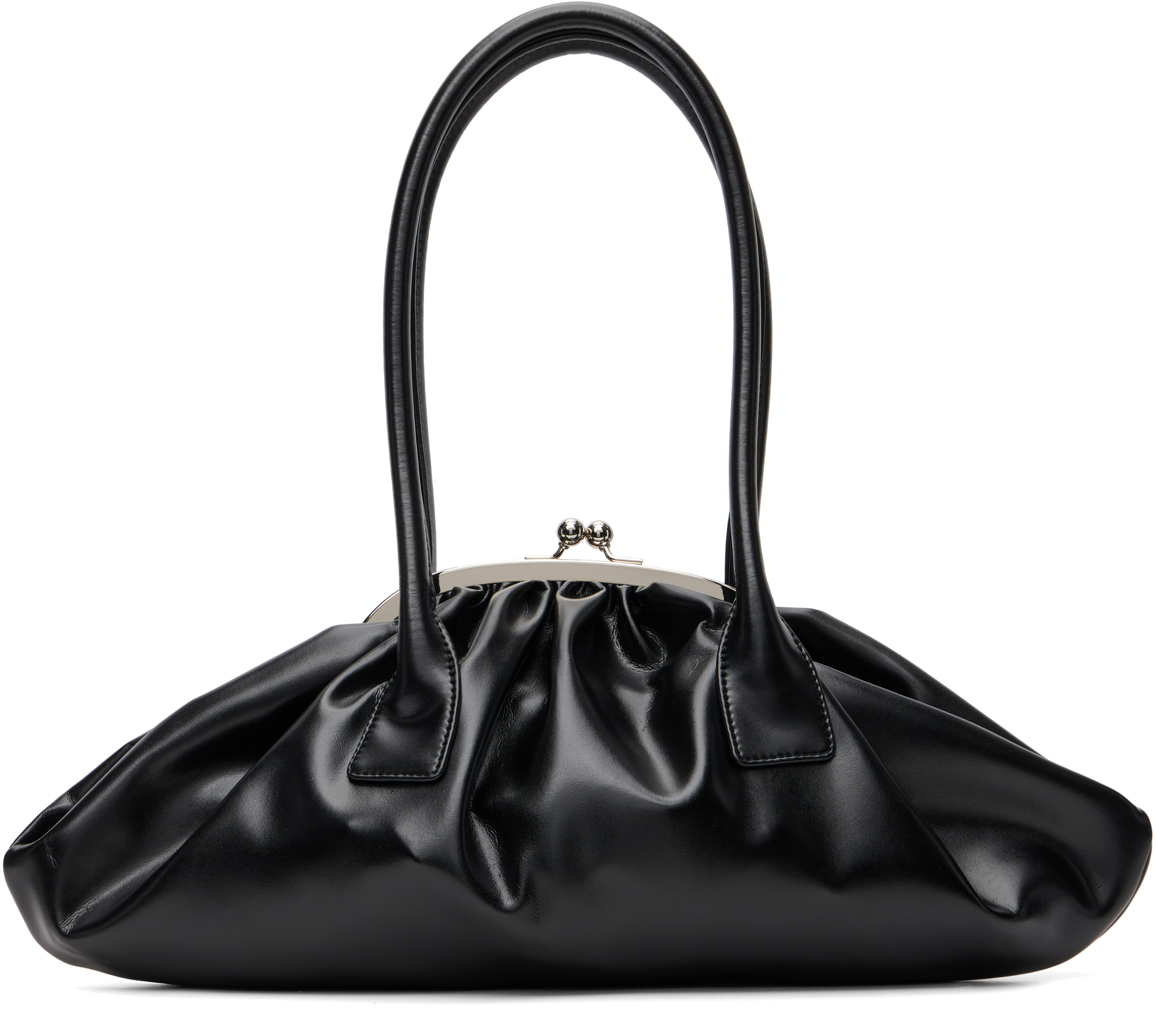 Comme des Garçons Comme des Garçons: Black Small Top Handle Bag