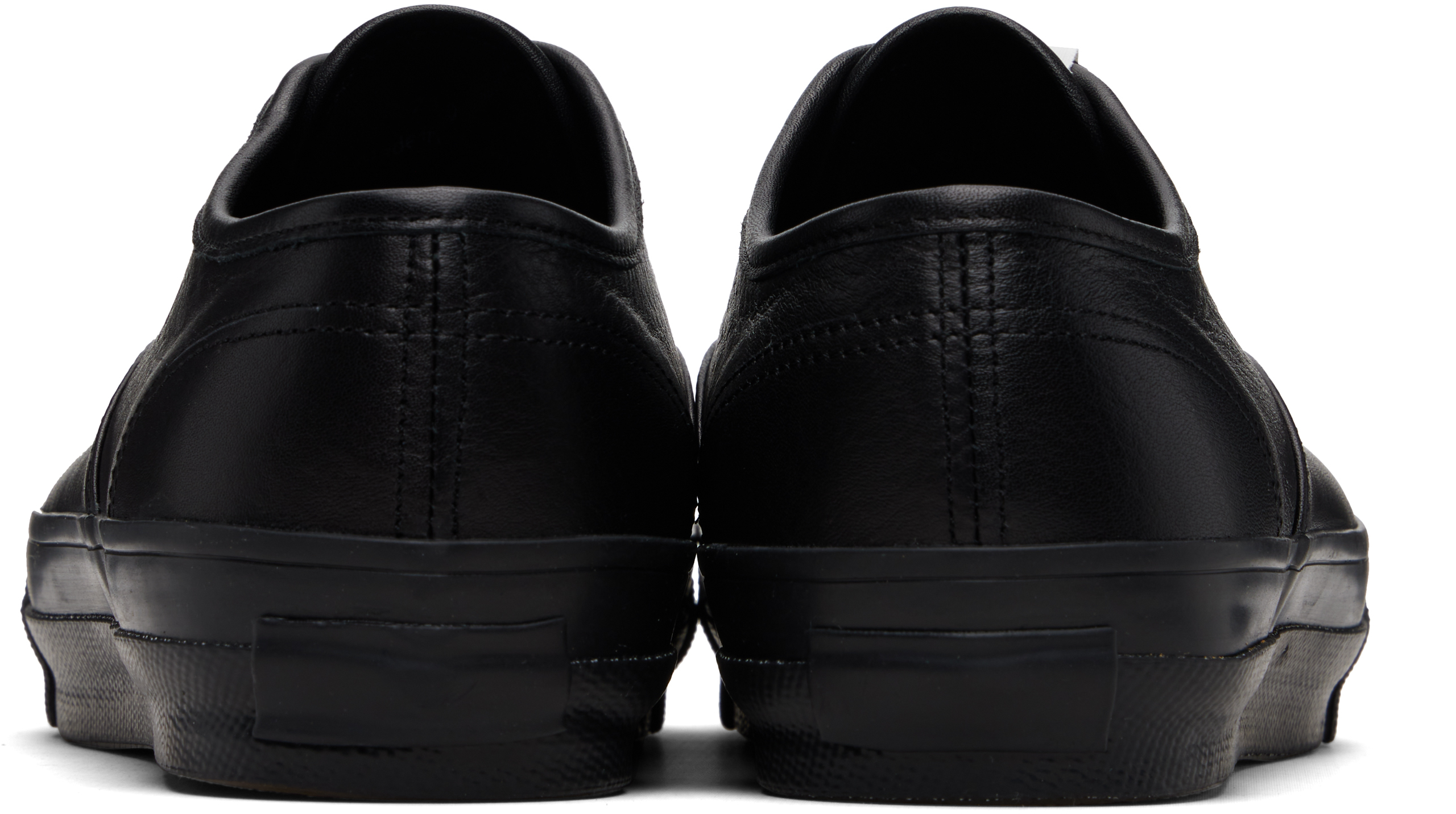 Comme Des Garçons Round-toe Low-top Casual Sneakers In Black