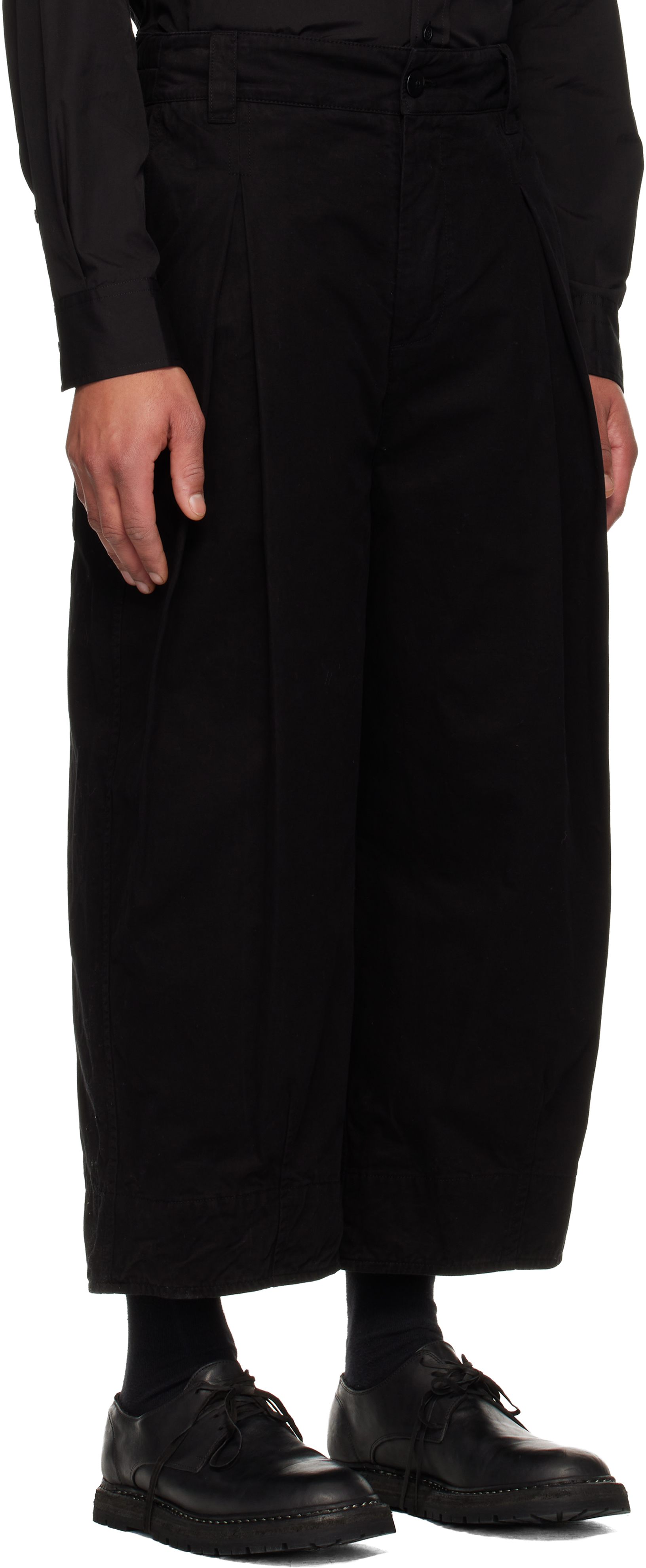 Toogood Black 'the Etcher' Trousers In Gray