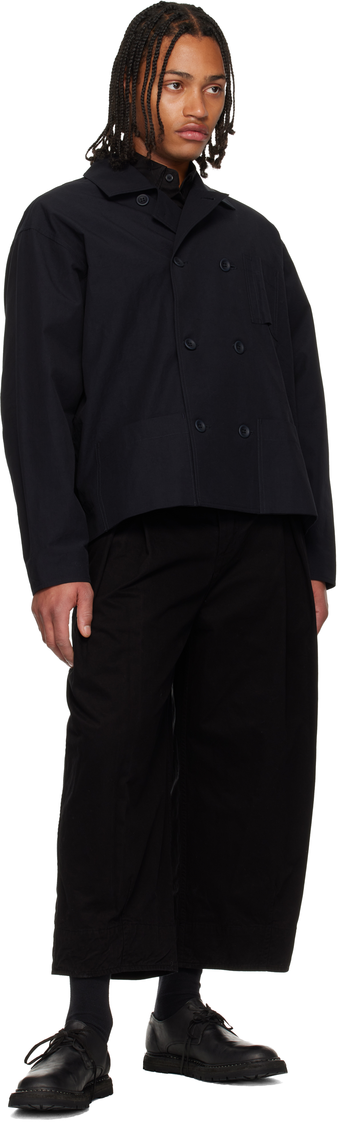 Toogood Black 'the Etcher' Trousers In Gray