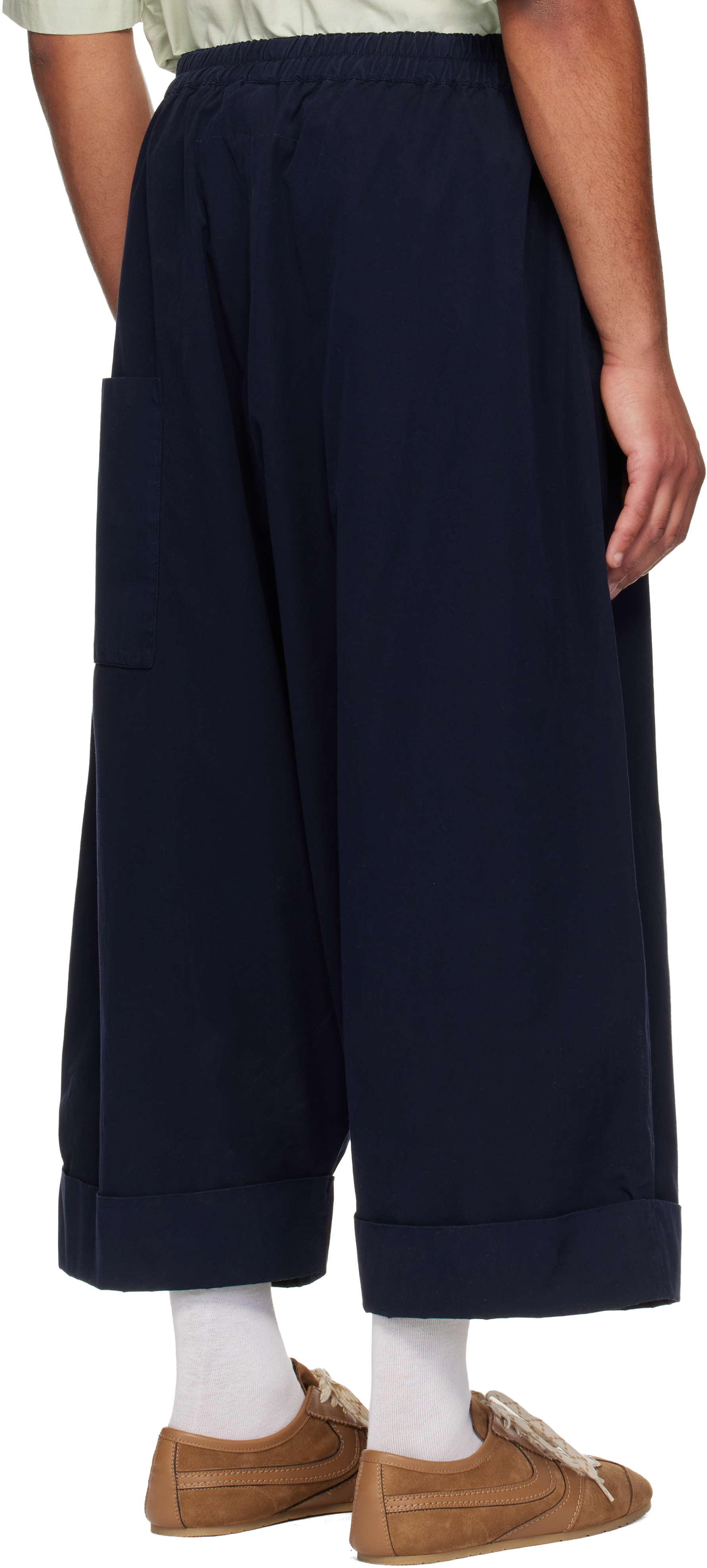 Toogood Navy 'the Baker' Trousers In Multi