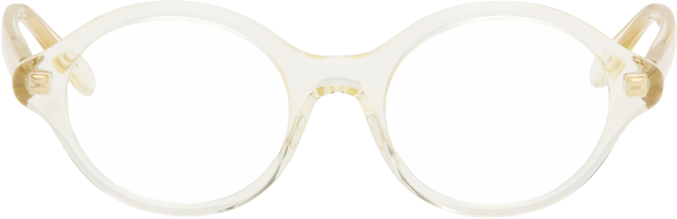 Loewe Gold Slim Square Glasses In Gold