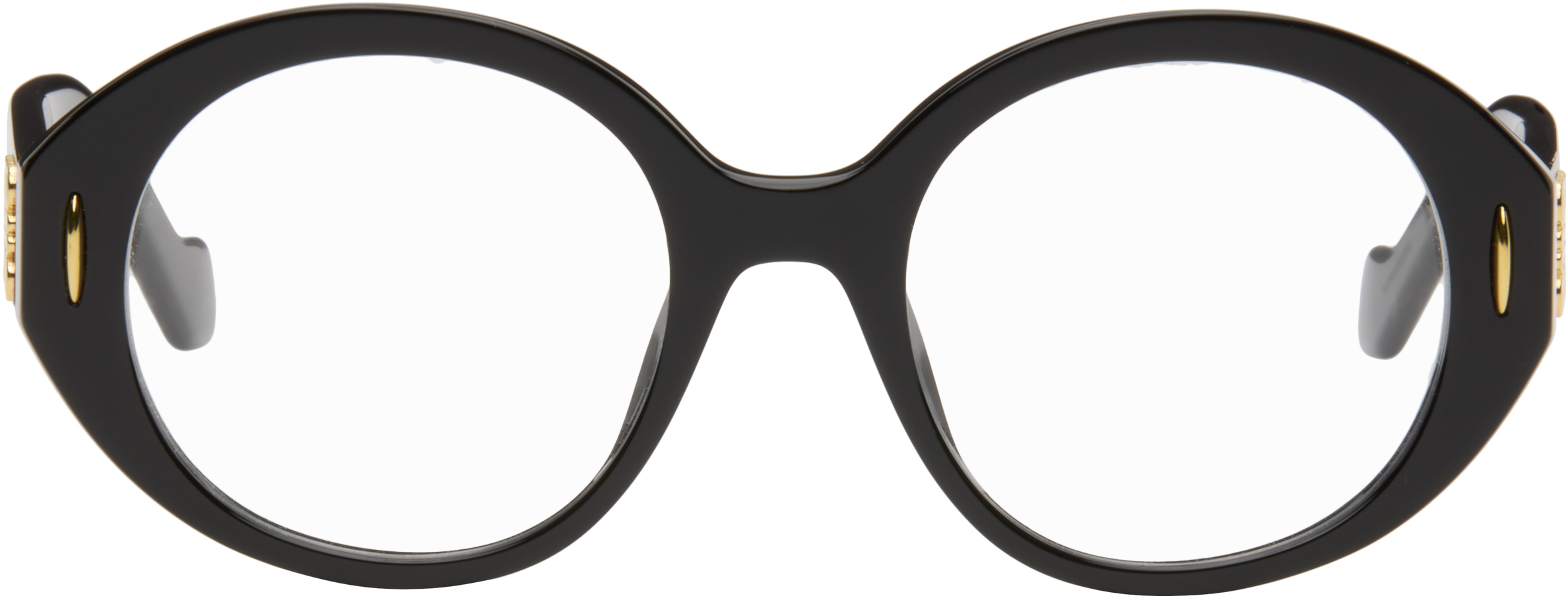 Black Anagram Oval Glasses