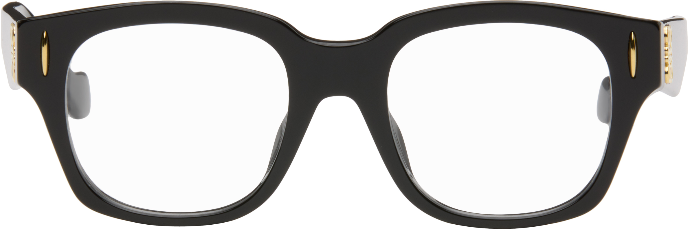 Black Anagram Logo Glasses