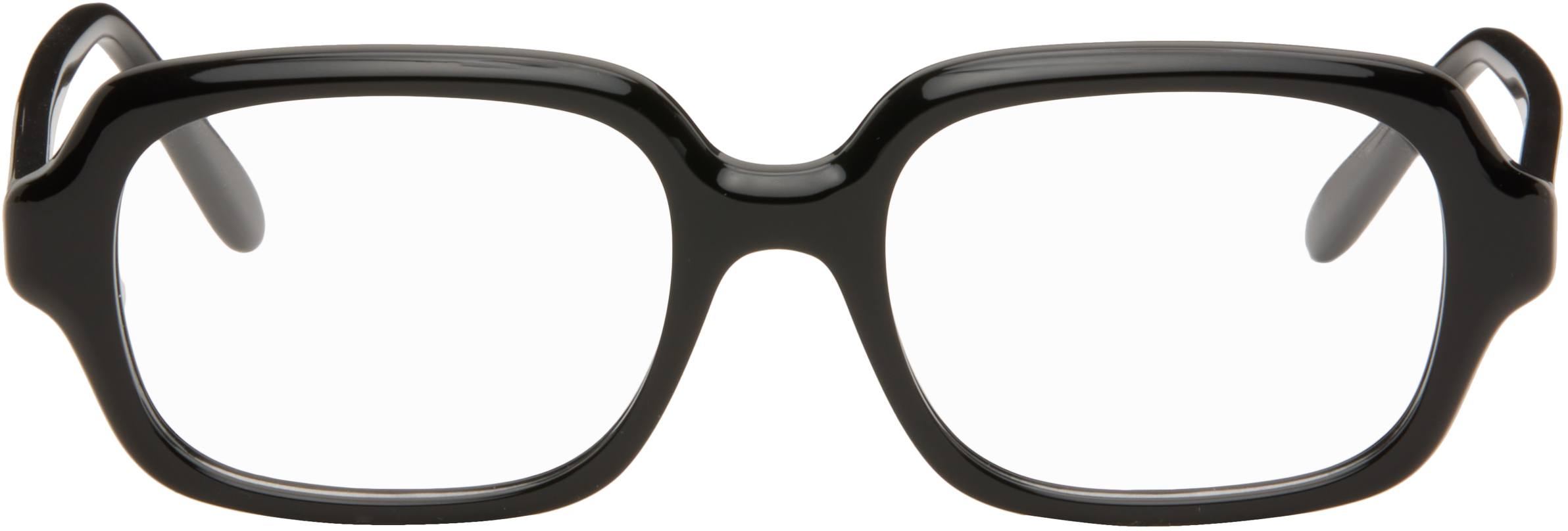 Loewe Black Slim Square Glasses In Black