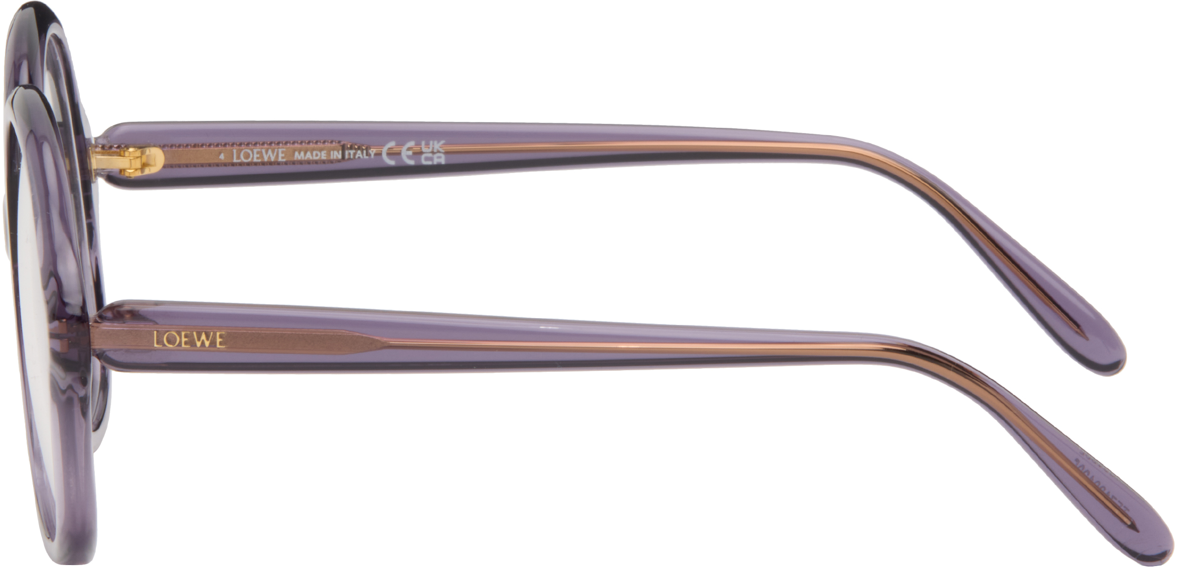 Loewe Purple Slim Oversized Glasses In Purple