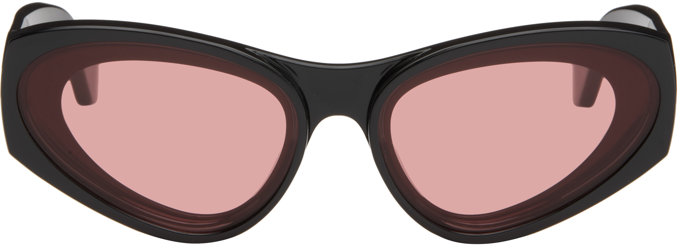 Loewe Black Paula's Ibiza Goggle Cat-eye Sunglasses In Black