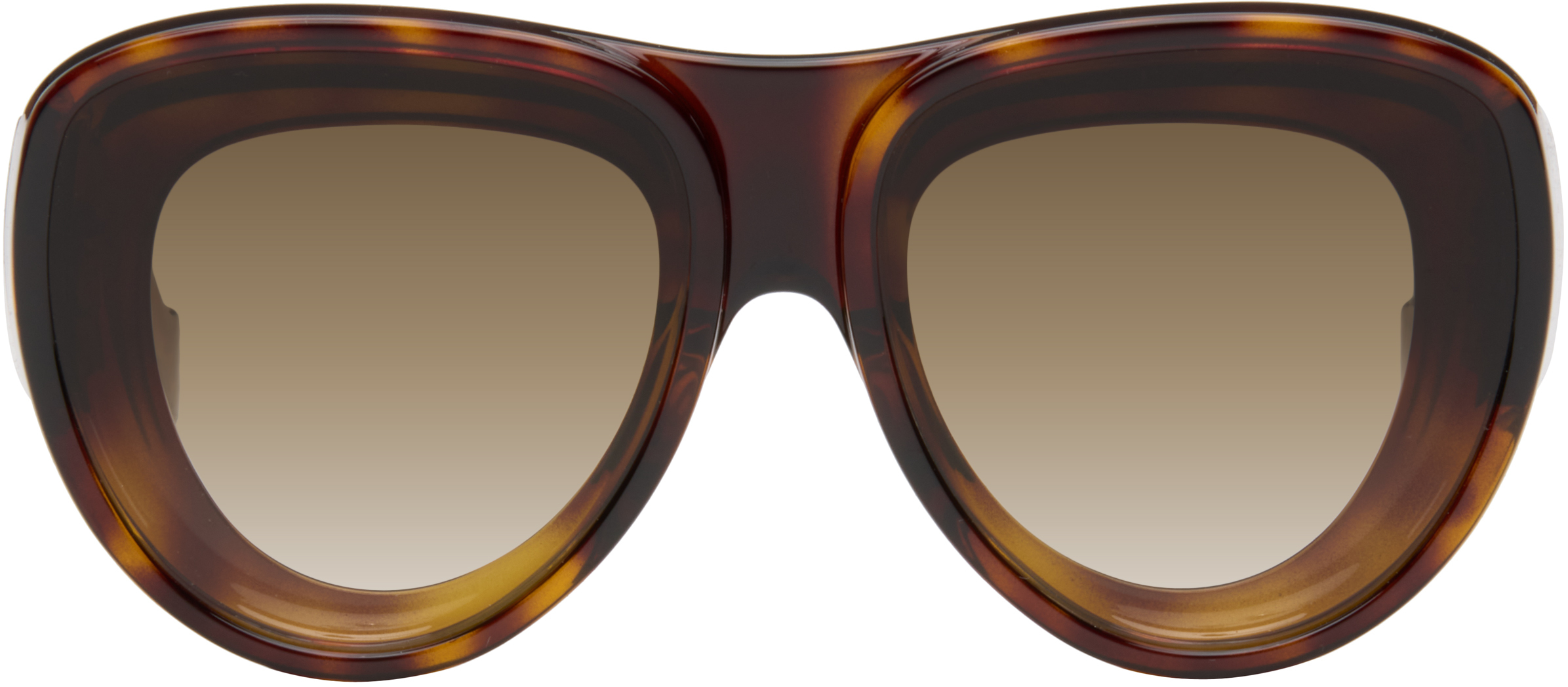 Brown Front Lenses Aviator Sunglasses