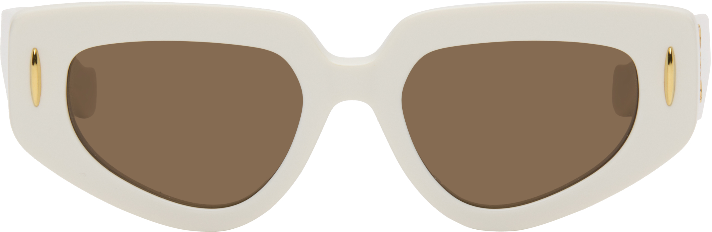 White Small Butterfly Screen Sunglasses