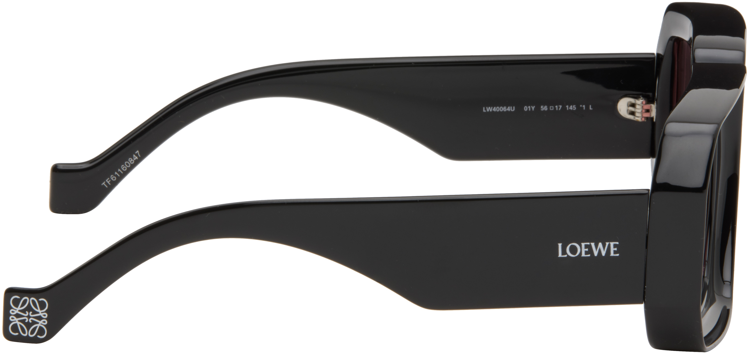 Loewe Black Paula's Ibiza Dive Sunglasses In Black