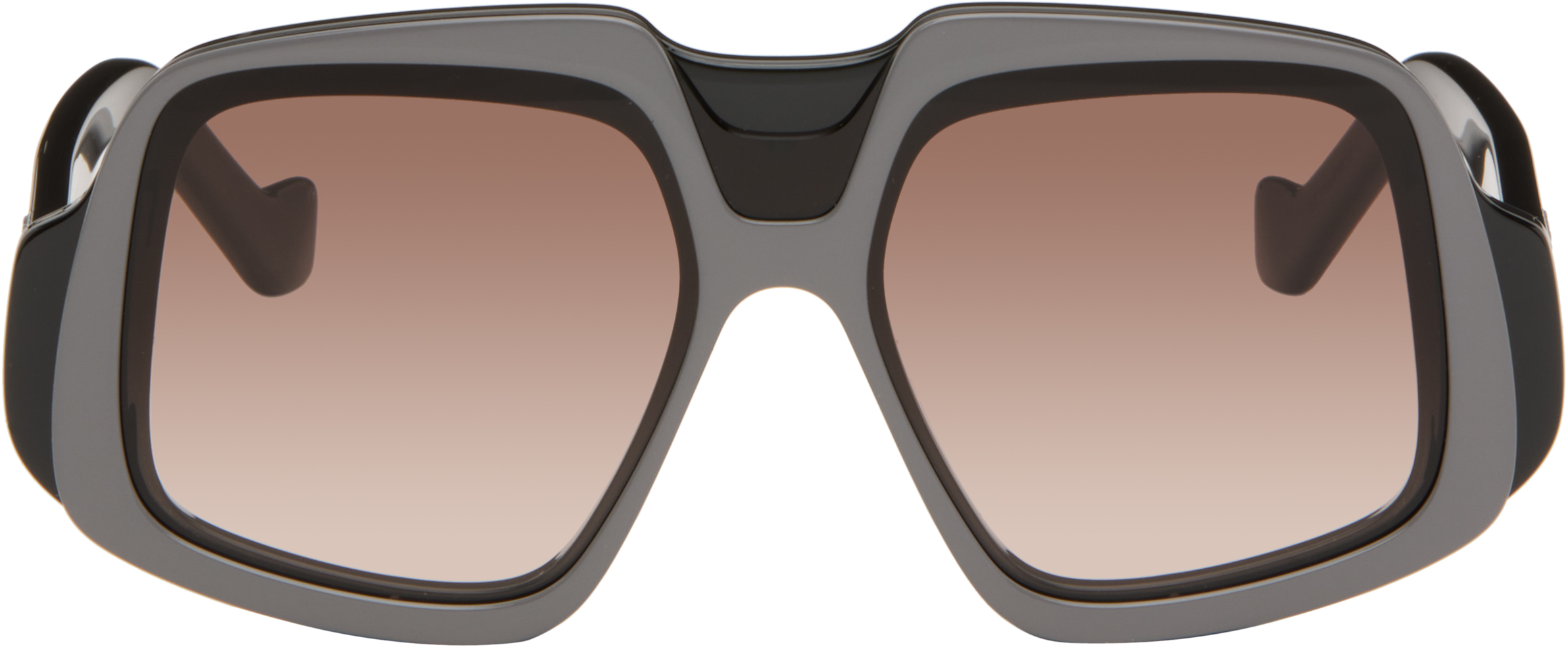 Loewe Black & Gray Collage Sunglasses In Gray