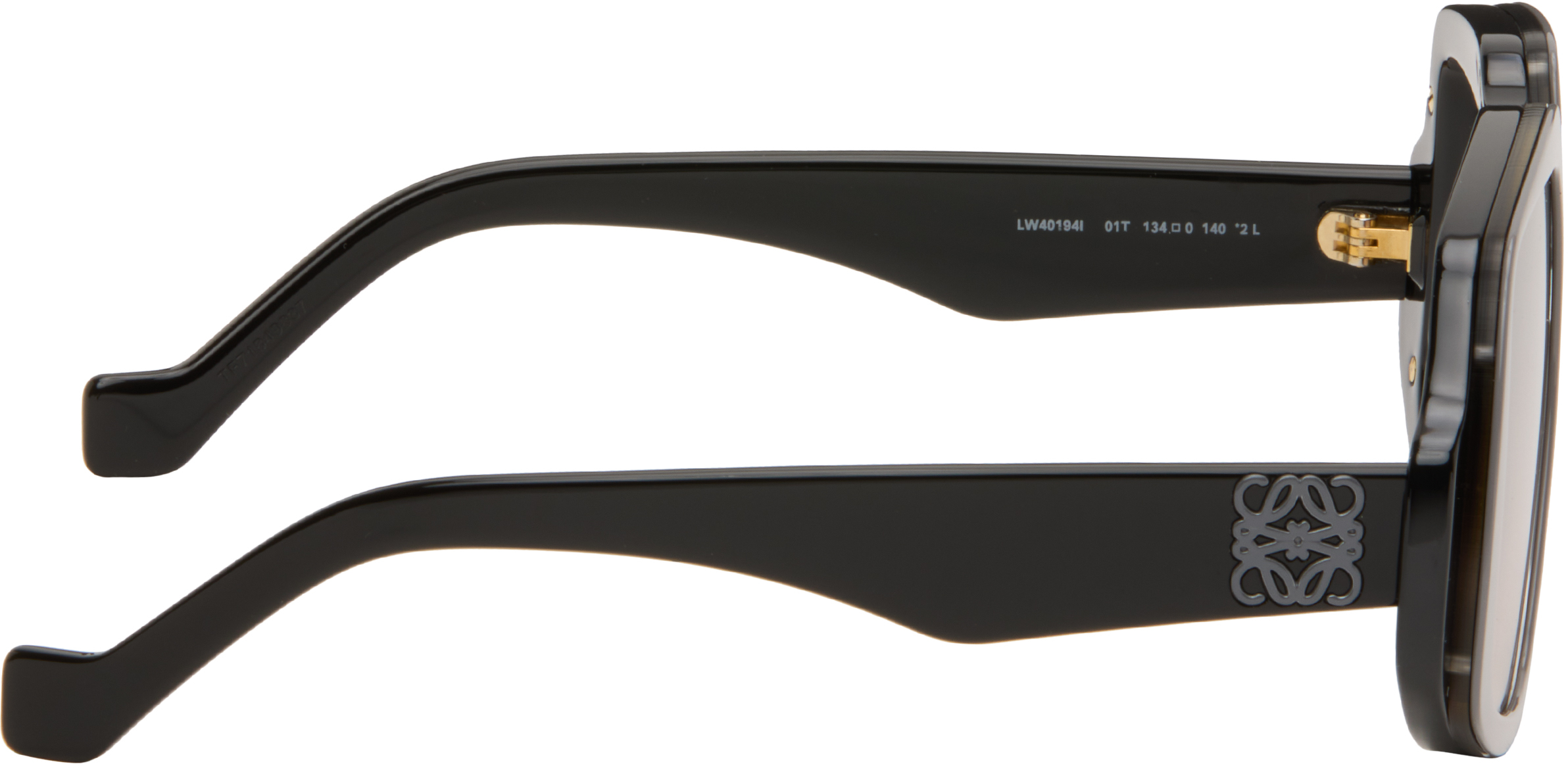 Loewe Black & Gray Collage Sunglasses In Gray