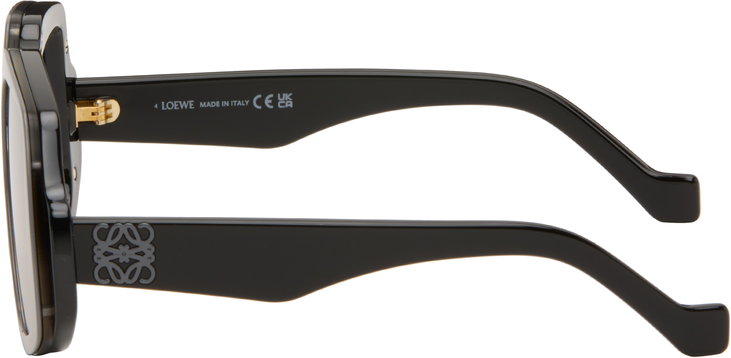 Loewe Black & Gray Collage Sunglasses In Gray