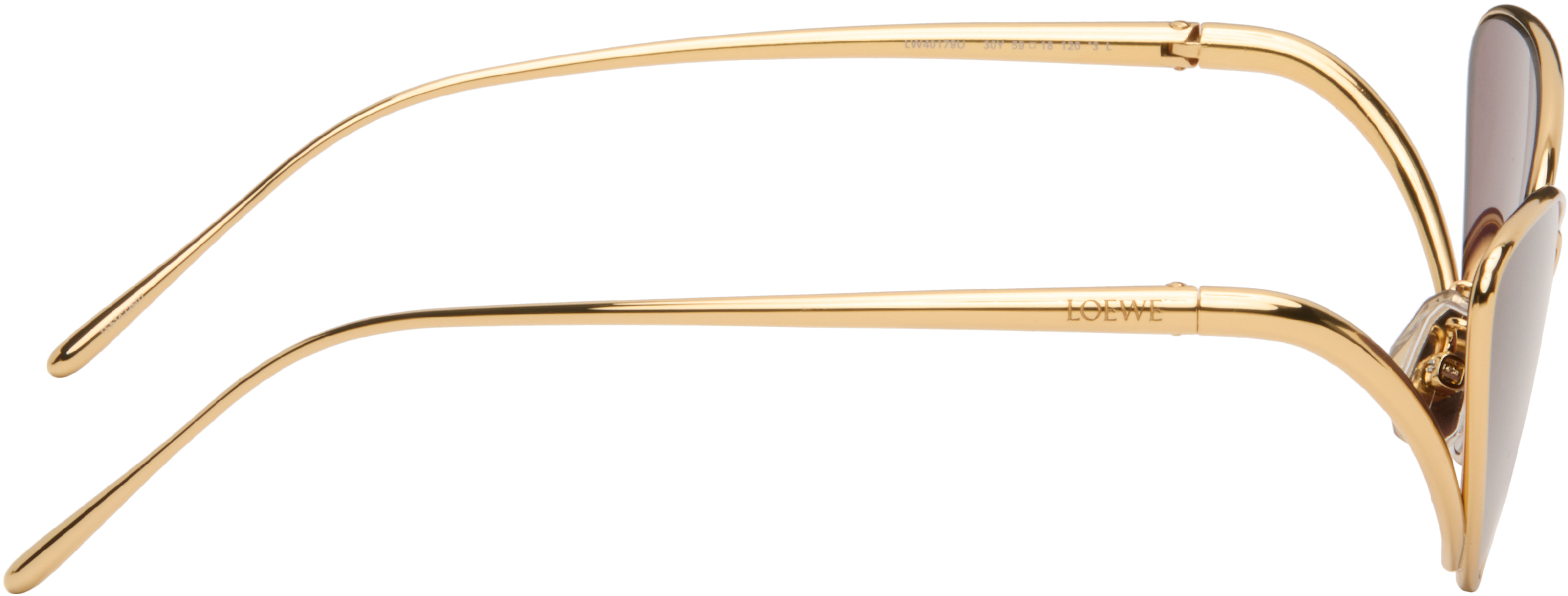 Loewe Gold Shooting Star Sunglasses In Gold