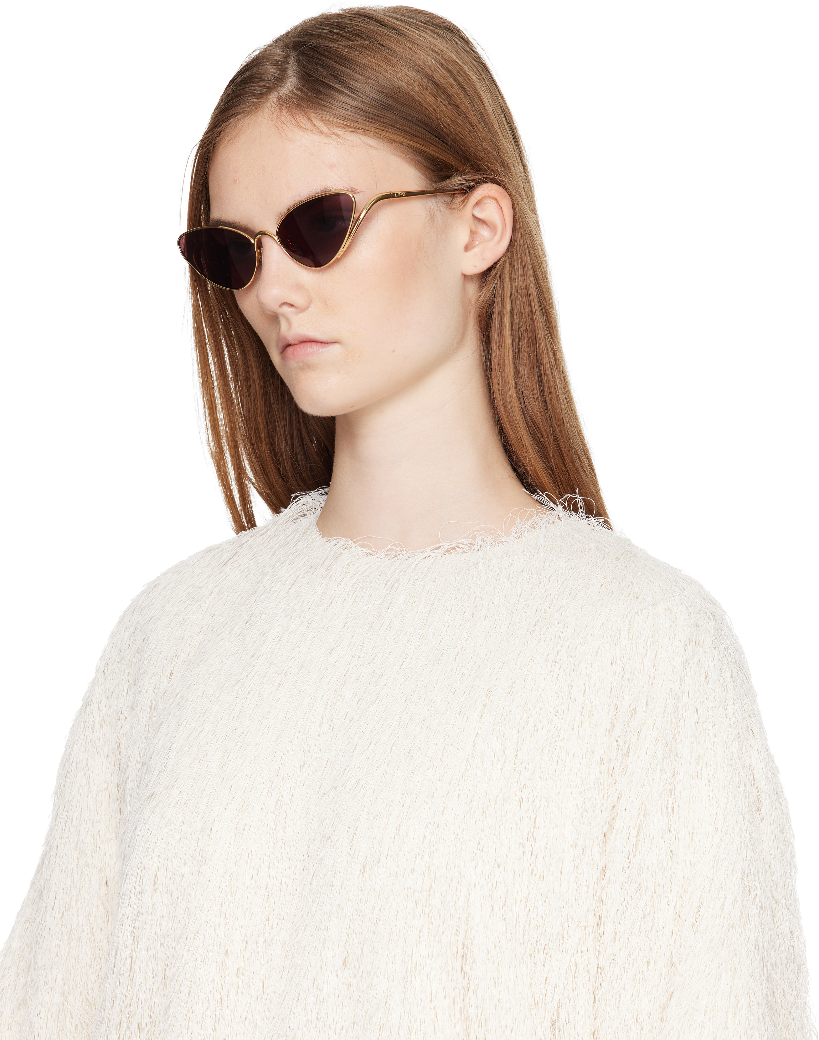 Loewe Gold Shooting Star Sunglasses In Gold