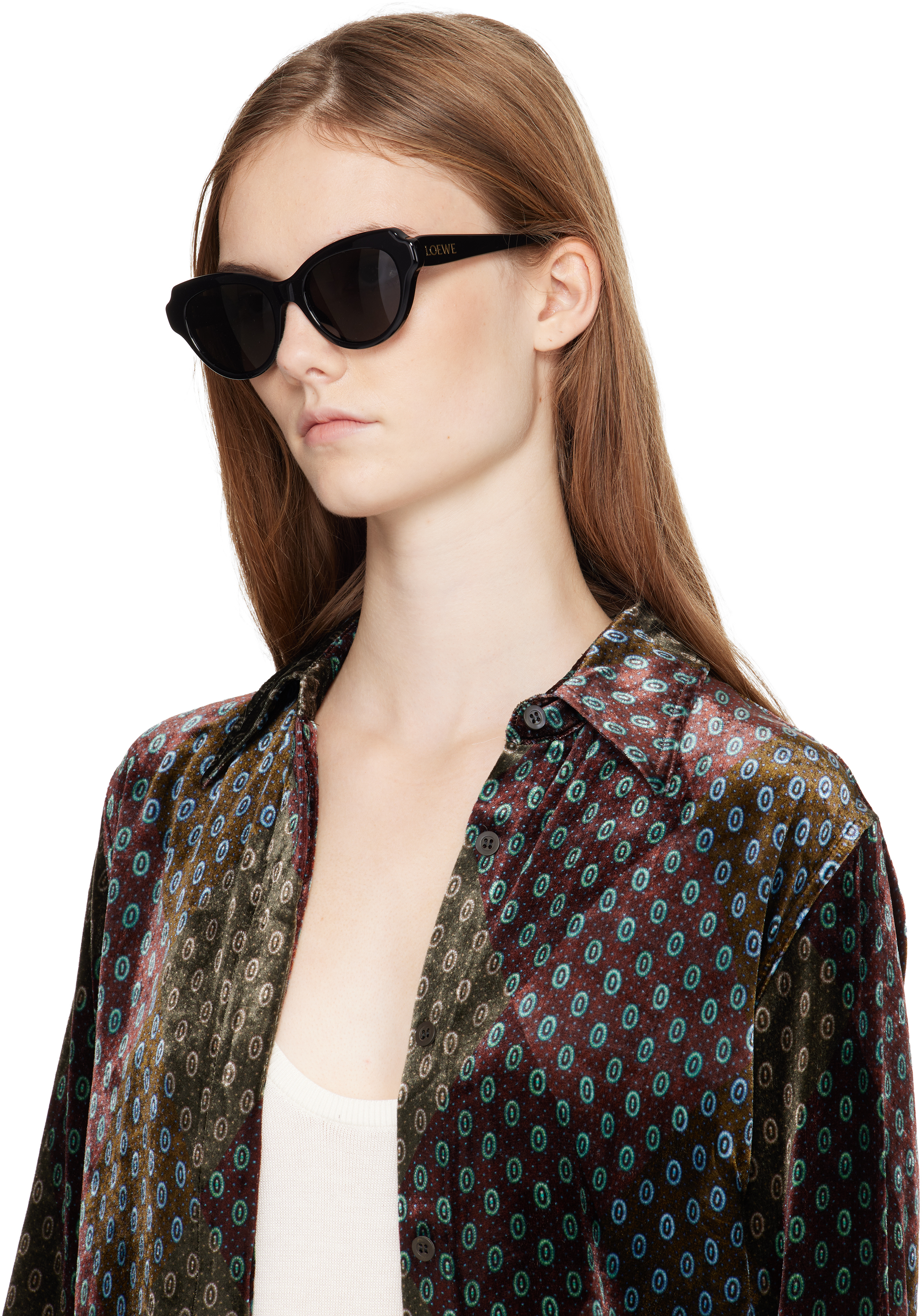 Loewe Cat-eye Acetate Sunglasses In Black