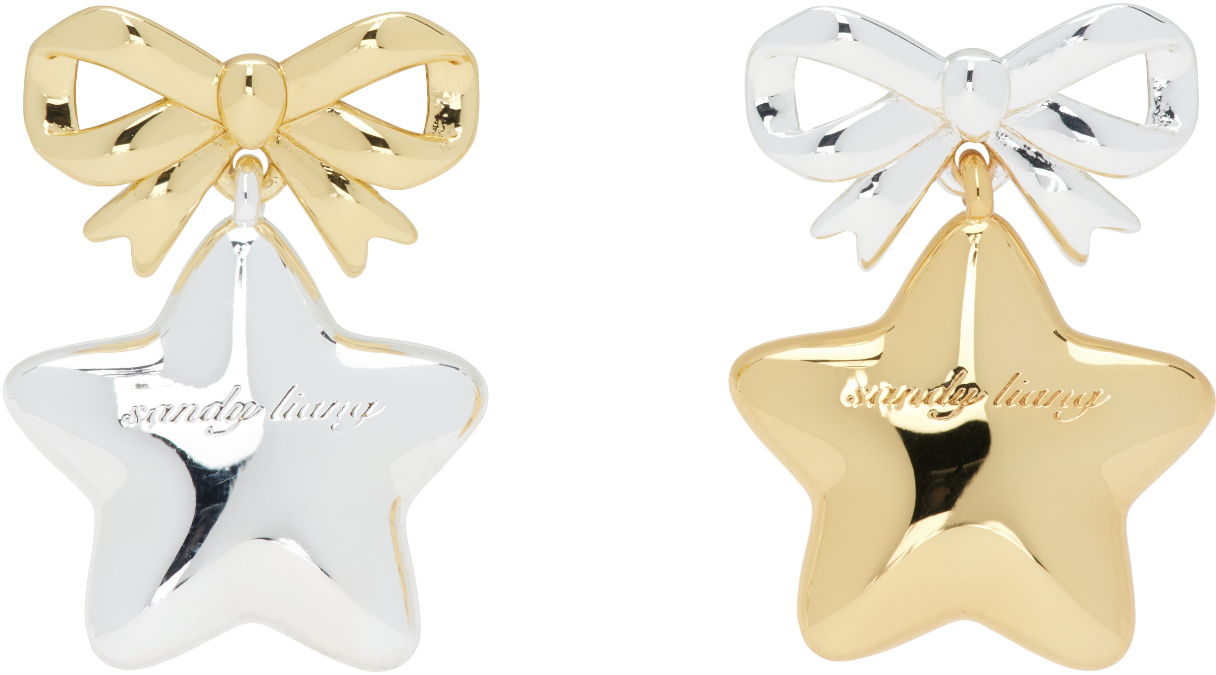 Sandy Liang Boshi Earrings In Gold