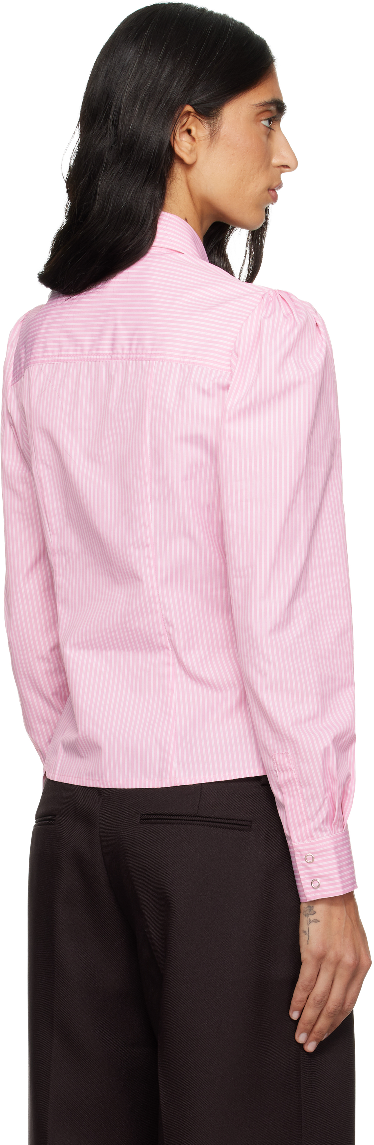 Sandy Liang Pink Baela Shirt In Pink