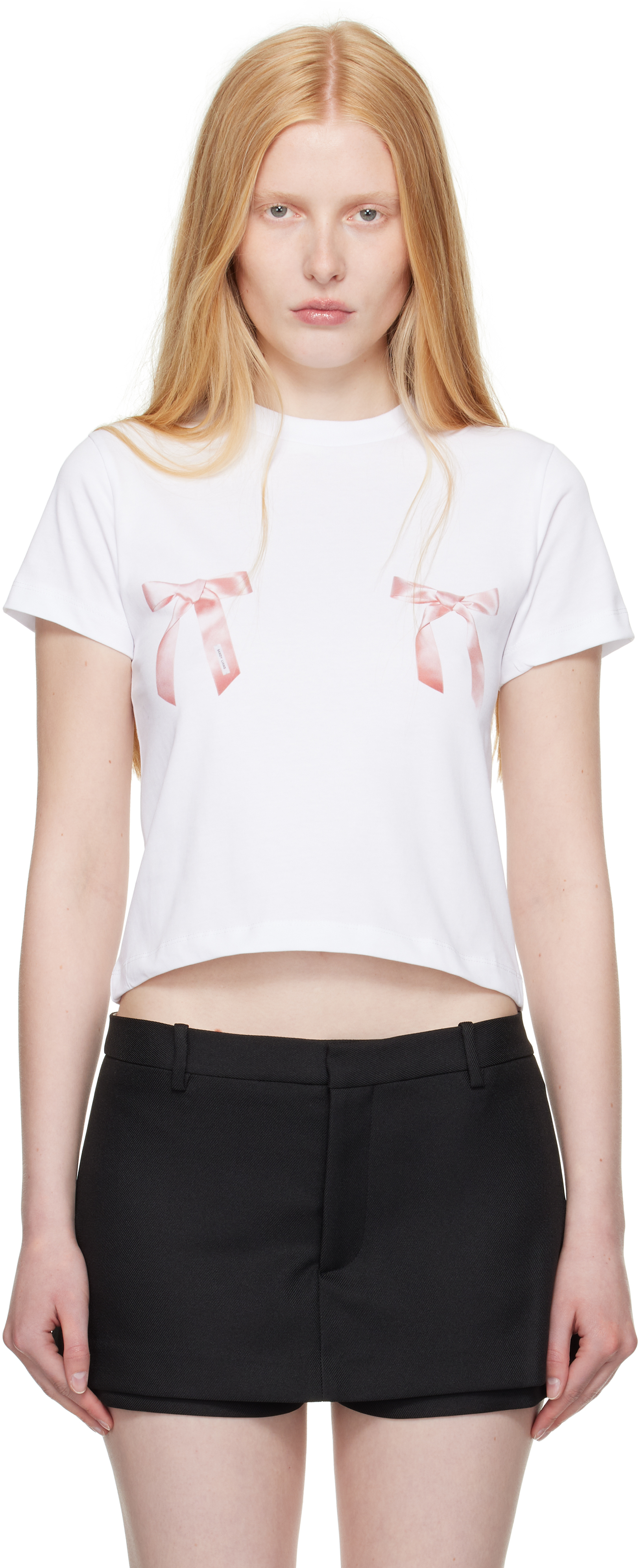 White Bow Ame T-Shirt