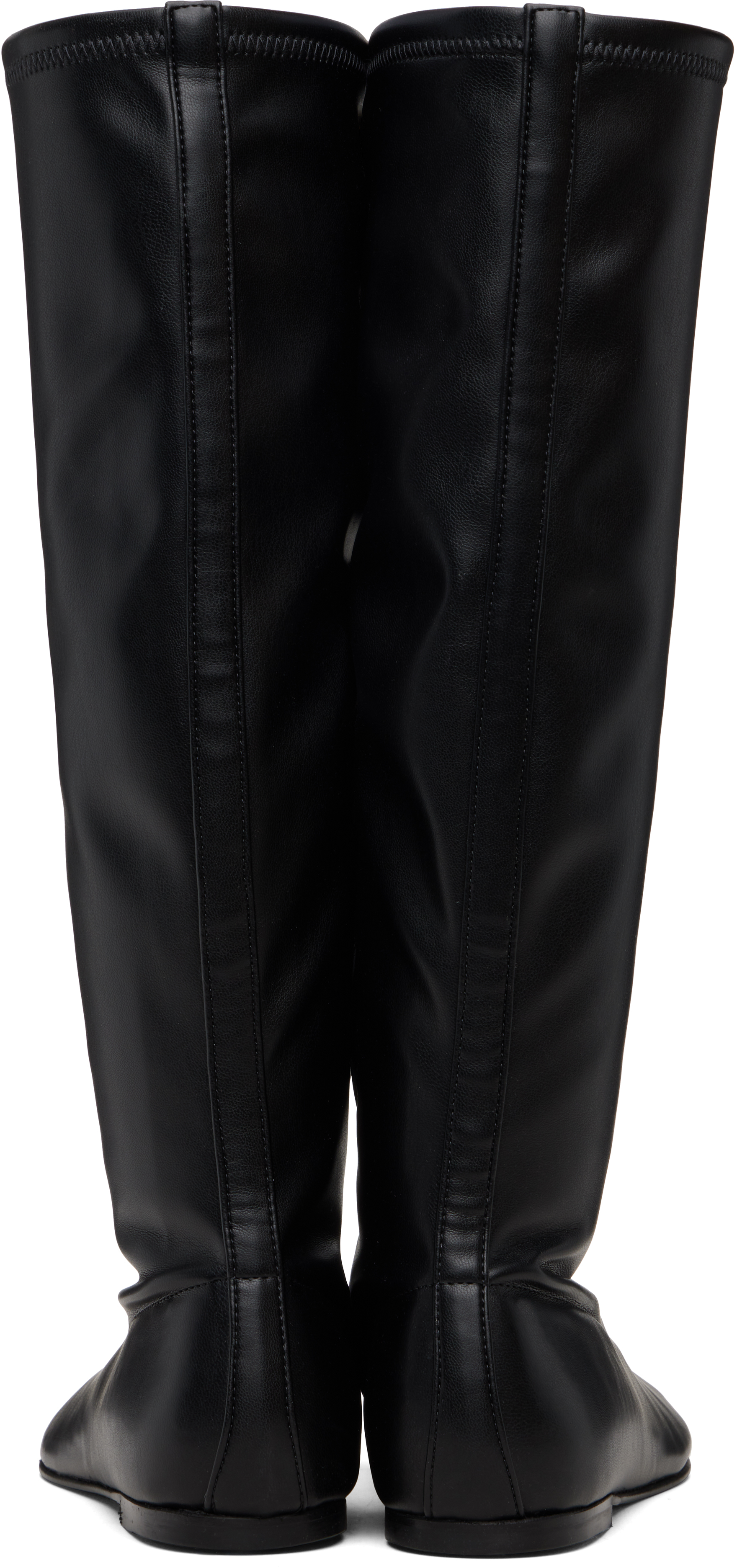 Sandy Liang Black Pearl Sock Boots In Black