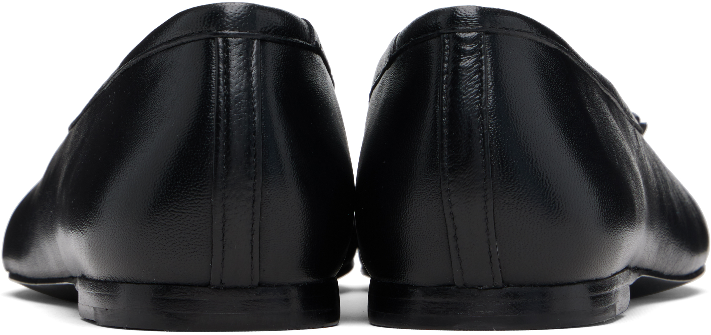 Sandy Liang Black Paw Ballerina Flats In Black