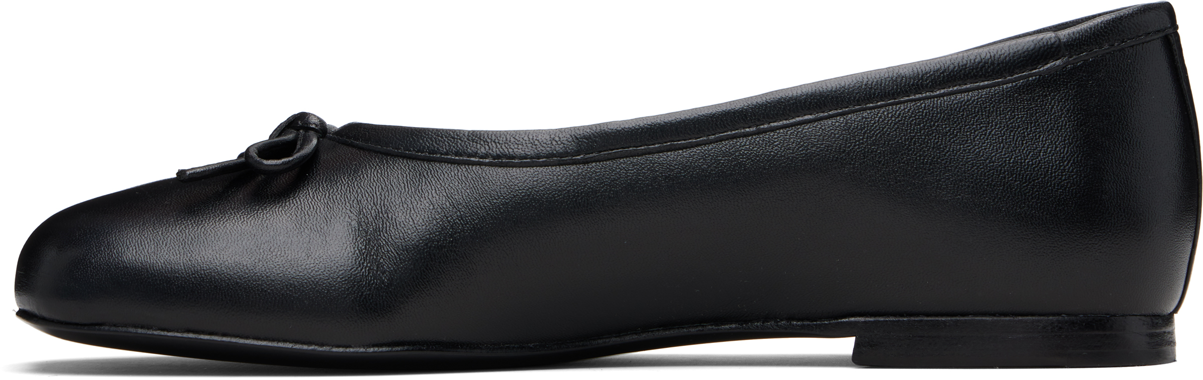 Sandy Liang Black Paw Ballerina Flats In Black