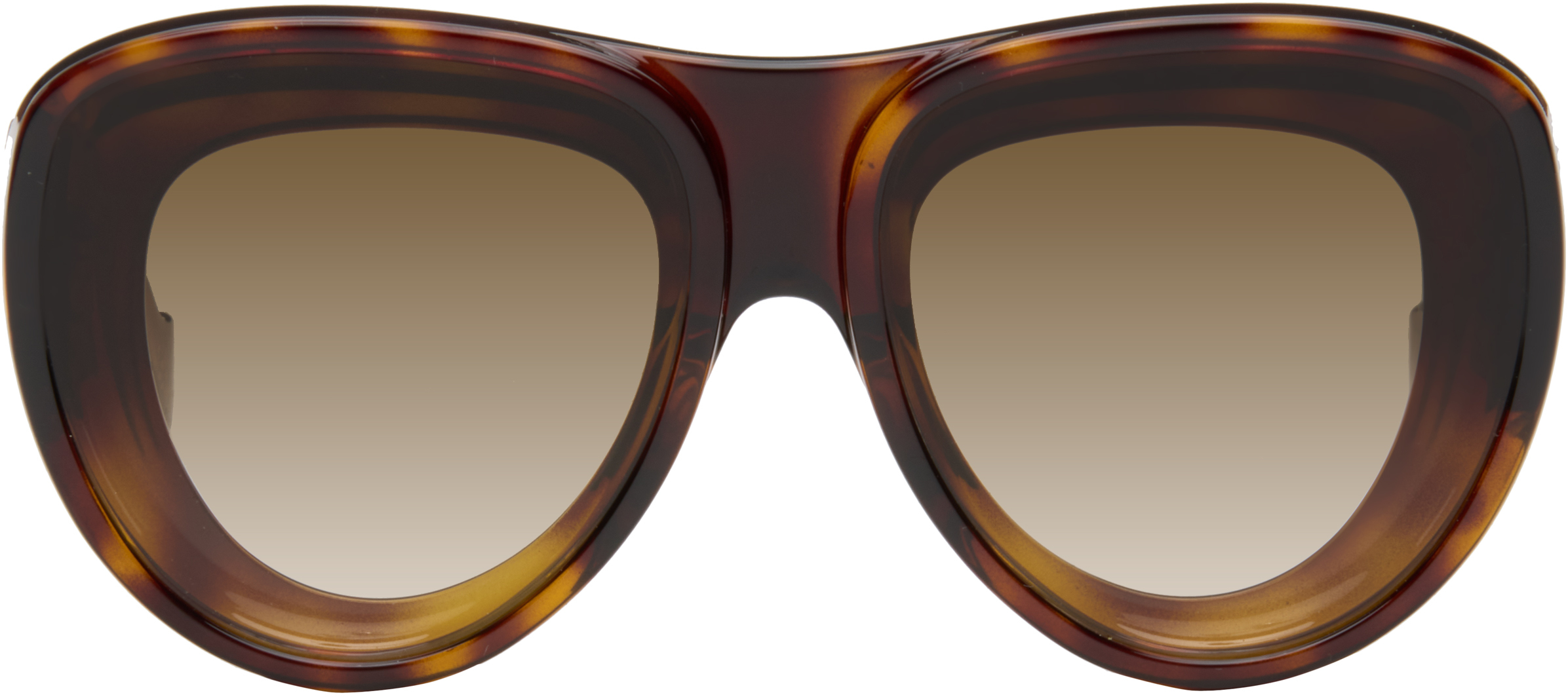 Brown Front Lenses Aviator Sunglasses