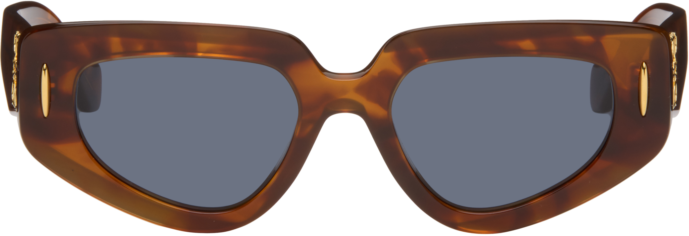 Brown Small Butterfly Screen Sunglasses