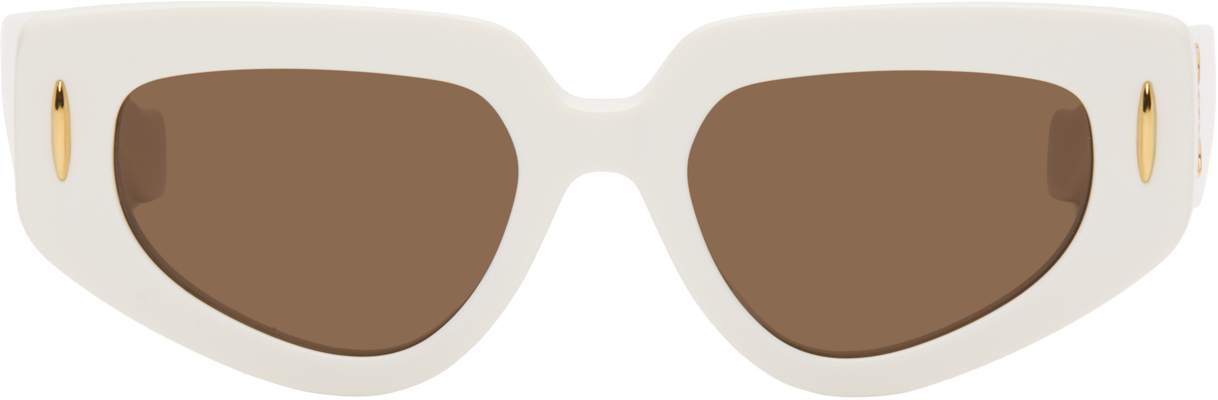 White Small Butterfly Screen Sunglasses