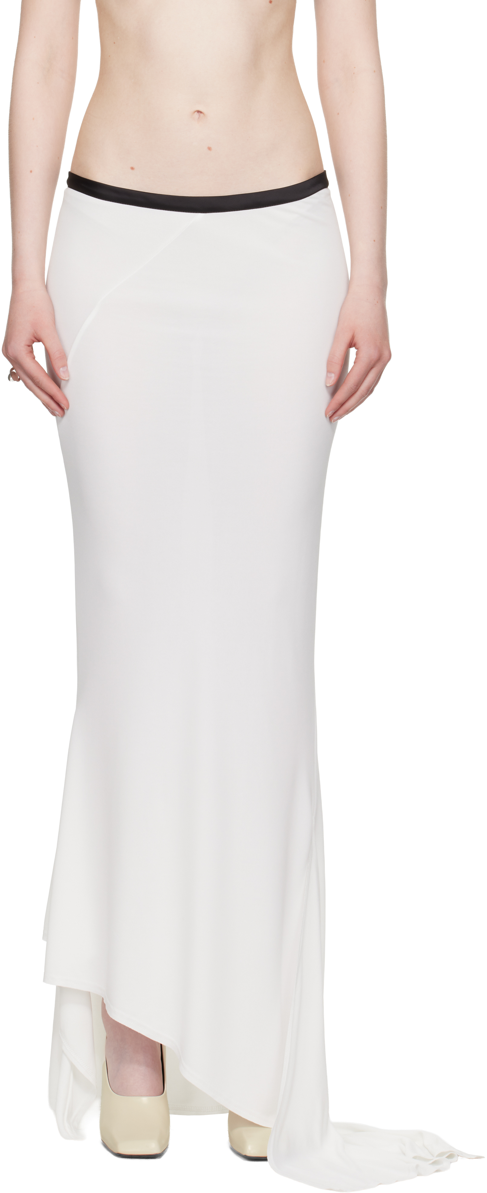 SSENSE Exclusive Bridal Capsule Asymmetric Fish Tail Maxi Skirt