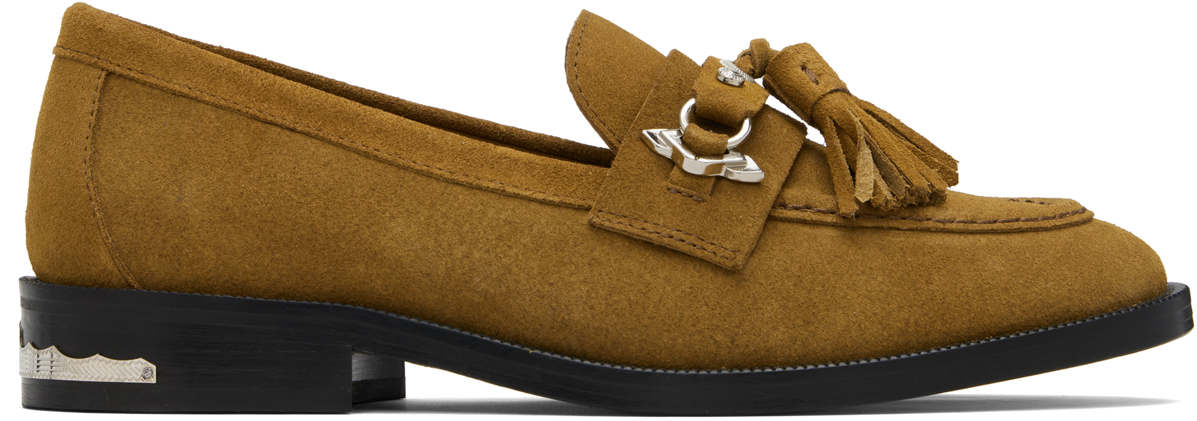 Toga Virilis: カーキ スエード ローファー | SSENSE 日本