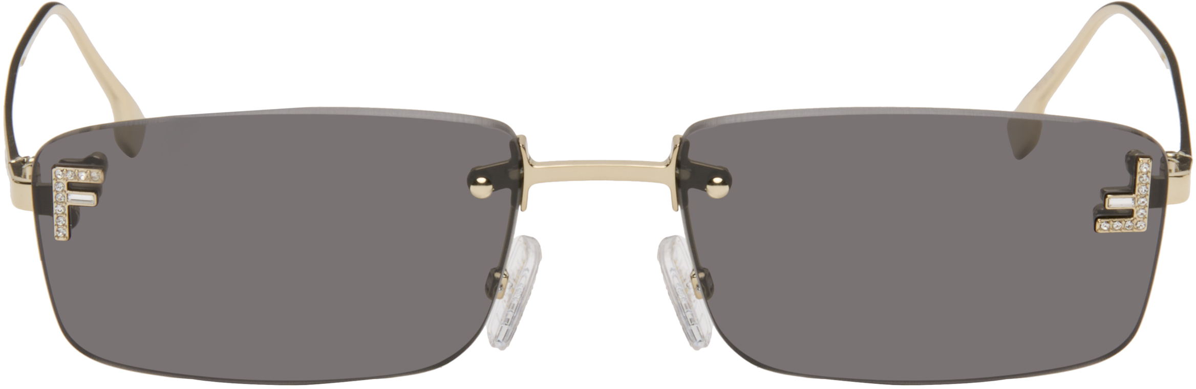 【関税込み】Fendi ゴールド 'Fendi First' Crystal サングラス Fendi First Crystal Brown | Fendi