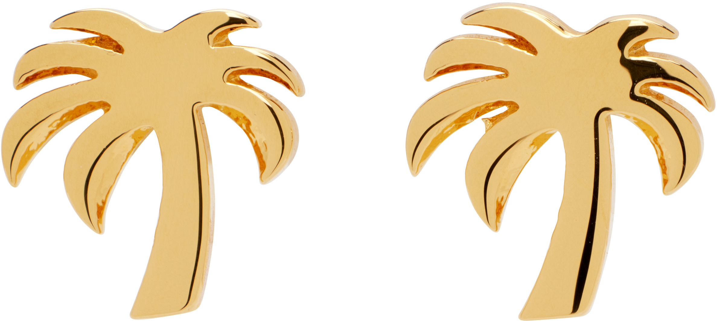 Palm Angels Palm Earrings In Gold