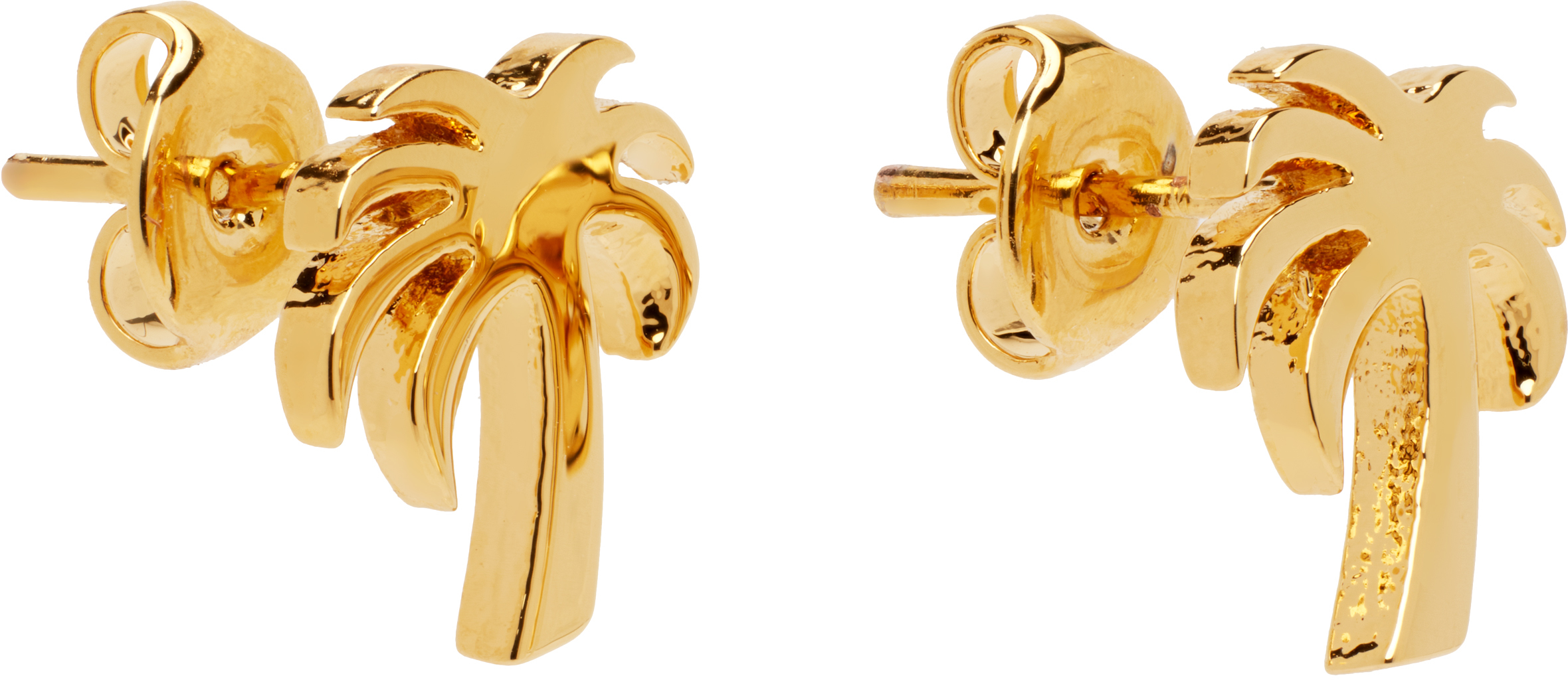 Palm Angels Palm Earrings In Gold