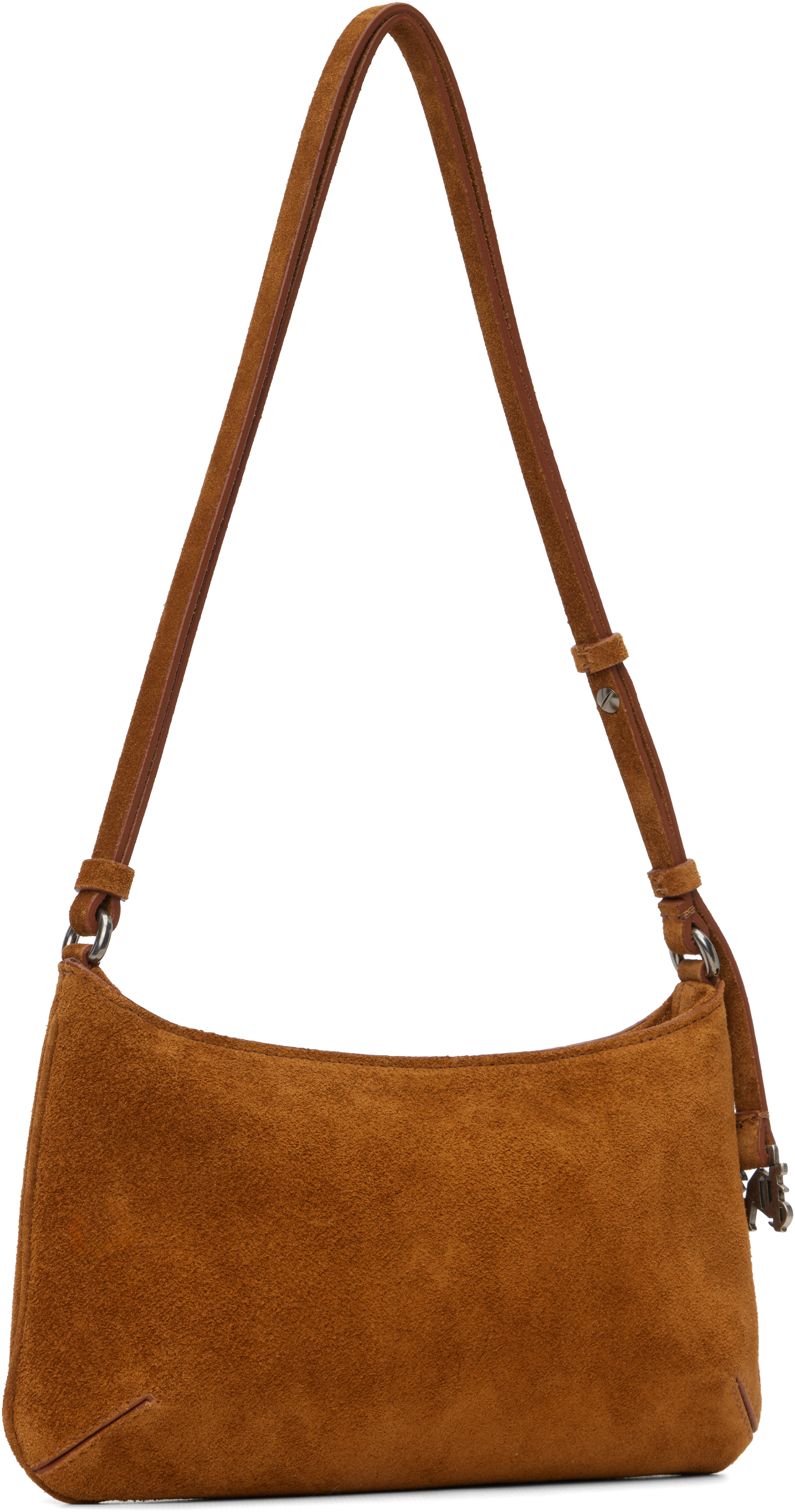 Palm Angels Tan Suede Giorgina Bag In Sand