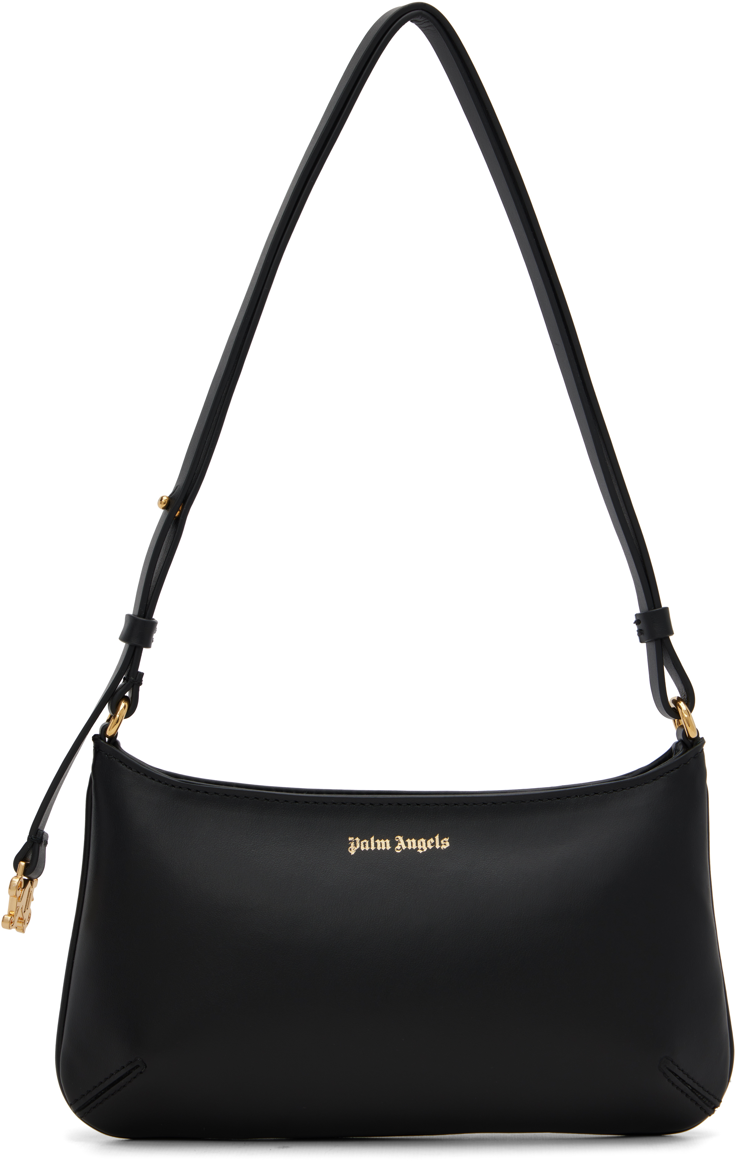 Palm Angels Black Leather Giorgina Bag In Multi