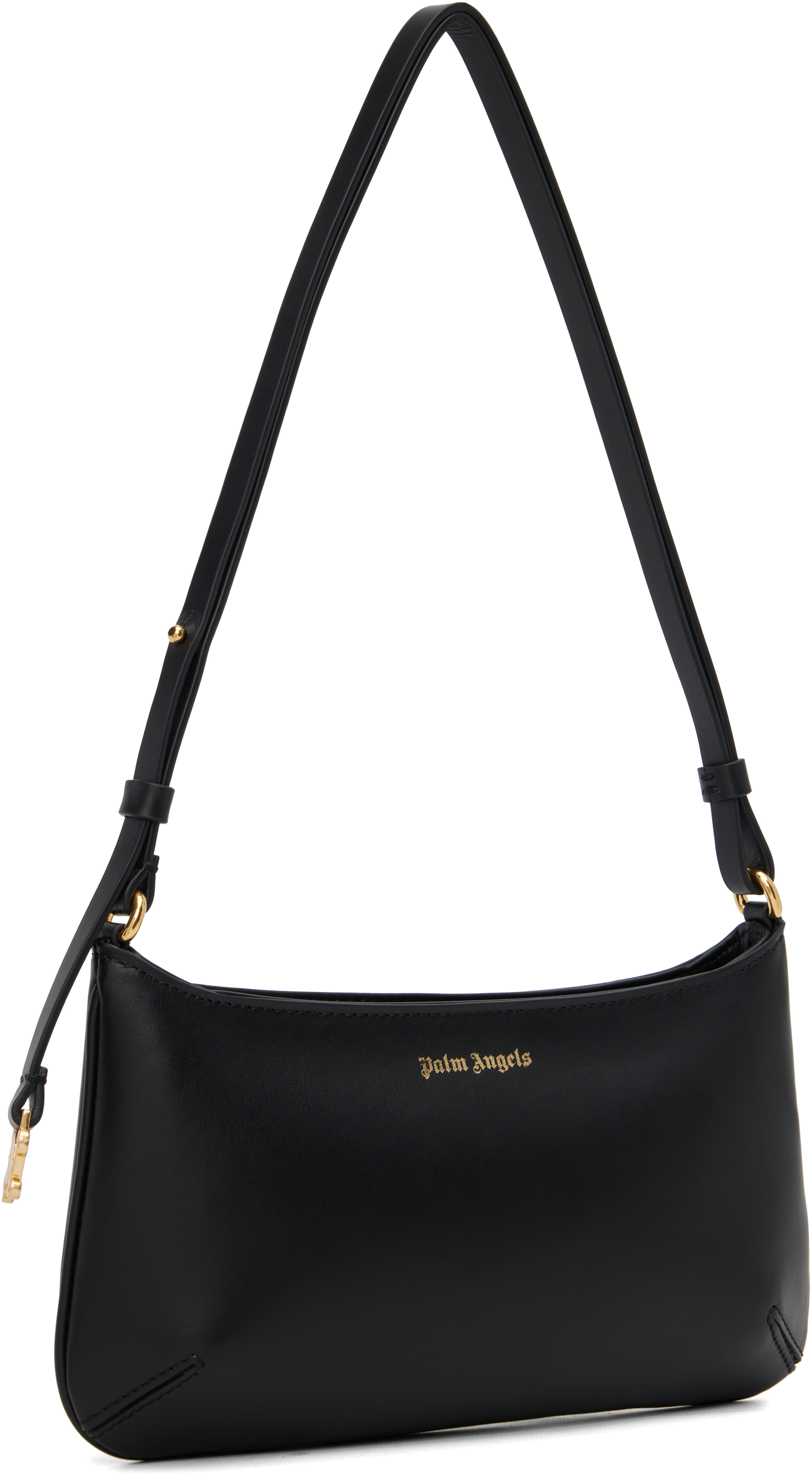 Palm Angels Black Leather Giorgina Bag In Multi